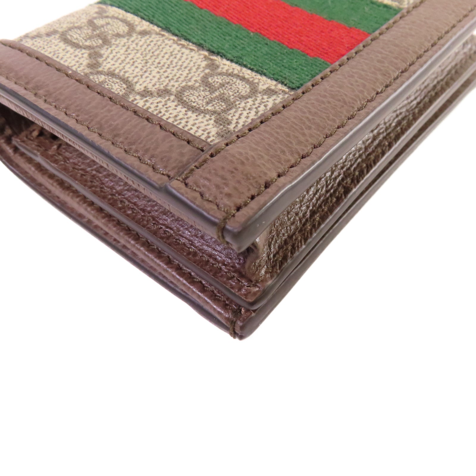 GUCCI 塗層帆布Ophidia GG Card Case Wallet金扣卡片套/錢包啡色
