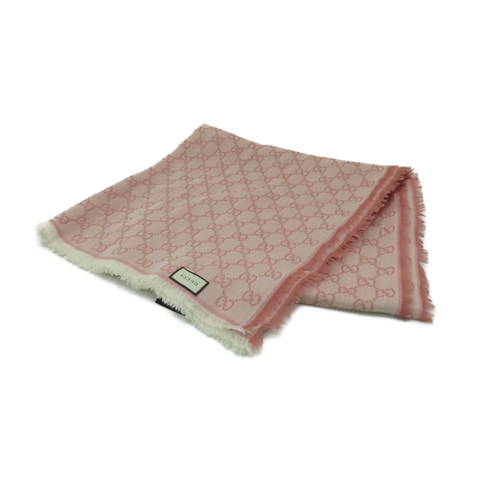 GUCCI 羊毛Scarf圍巾粉紅色