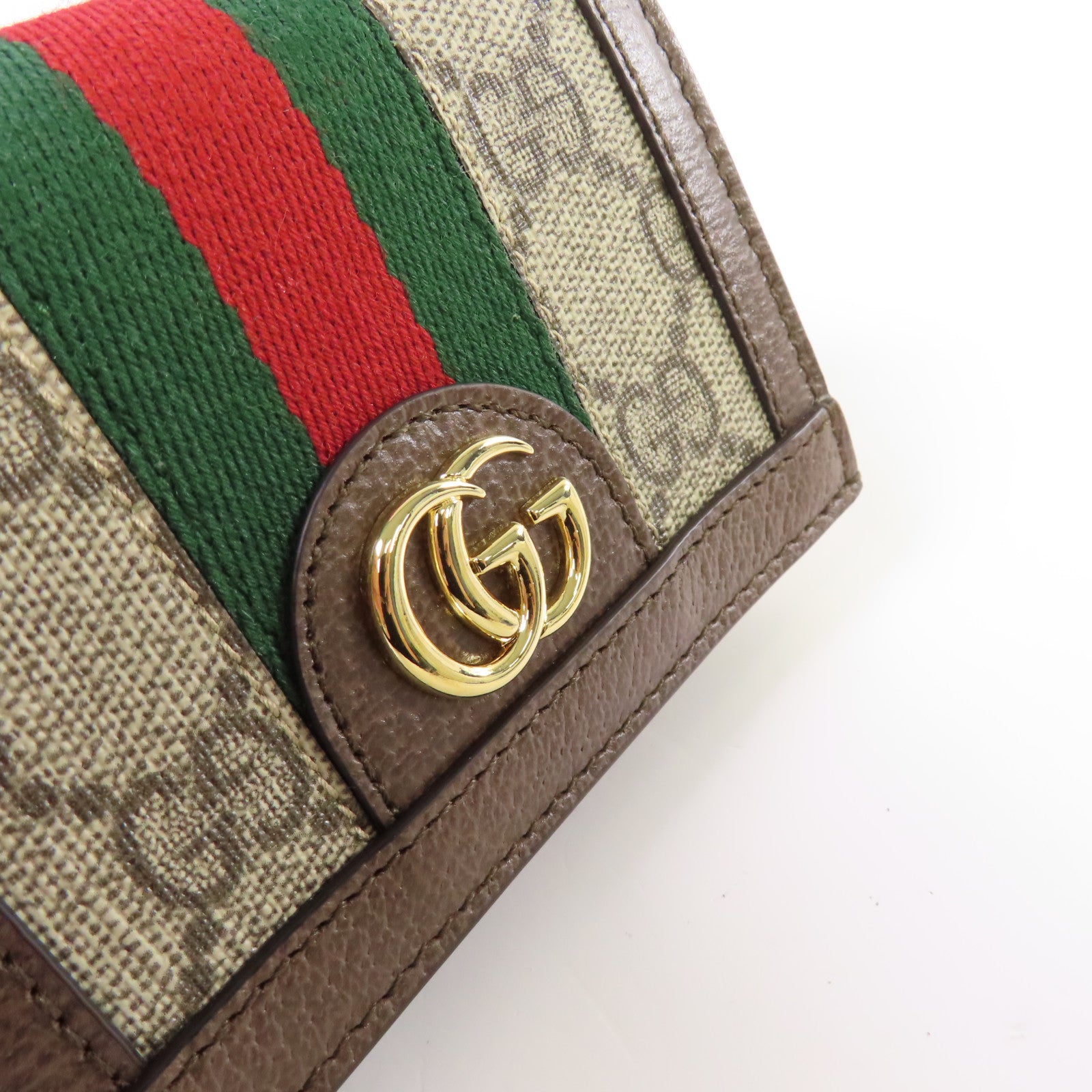 GUCCI 塗層帆布Ophidia GG Card Case Wallet金扣卡片套/錢包啡色