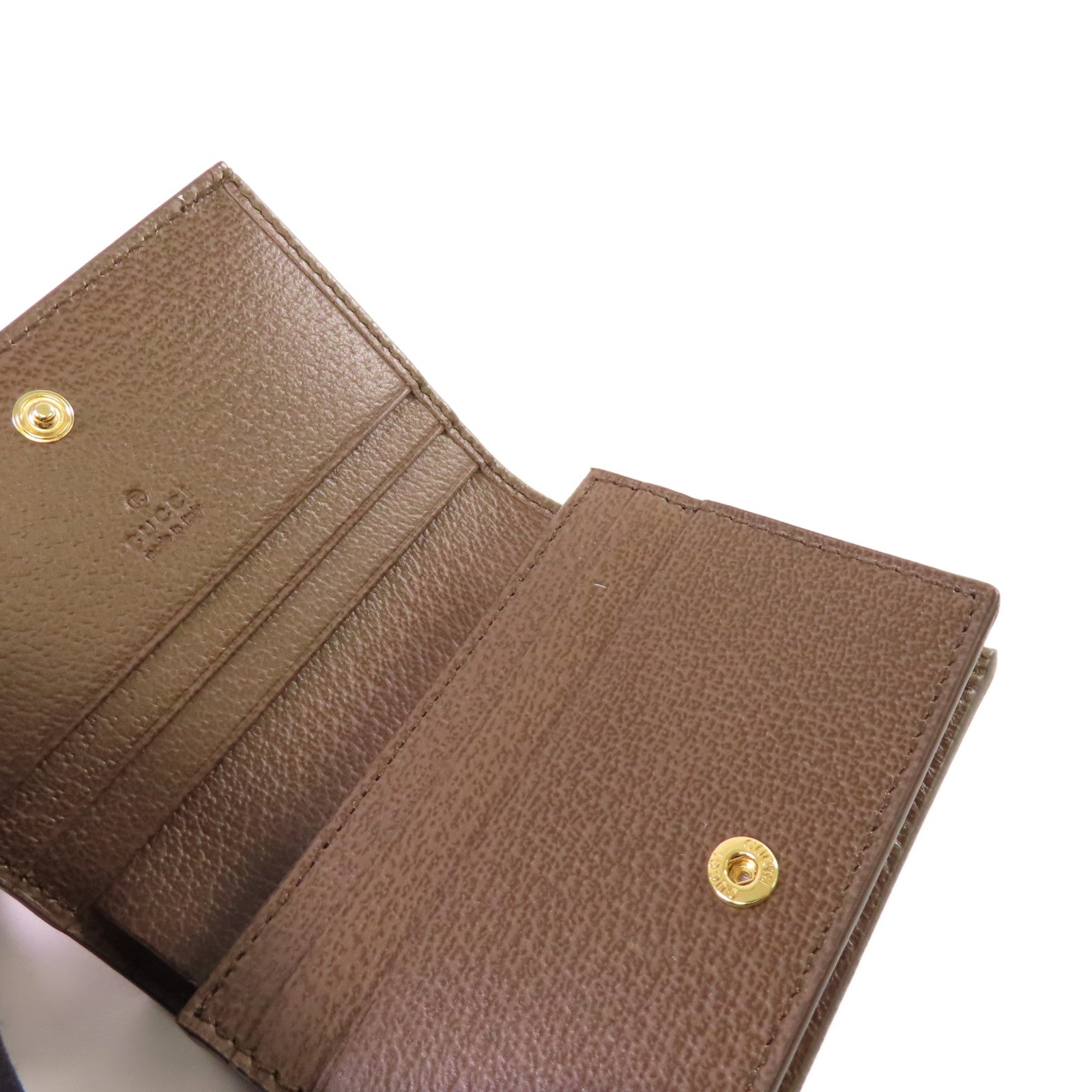 GUCCI 塗層帆布Ophidia GG Card Case Wallet金扣卡片套/錢包啡色