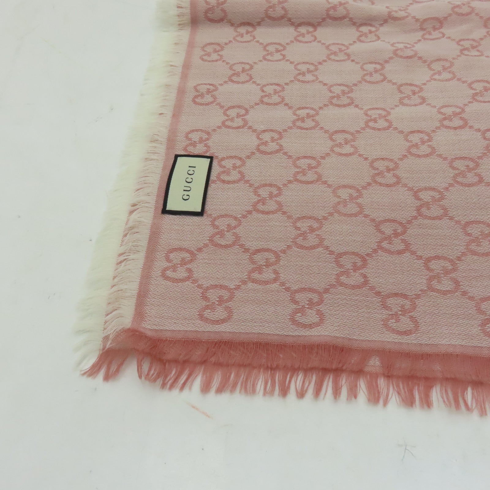 GUCCI 羊毛Scarf圍巾粉紅色