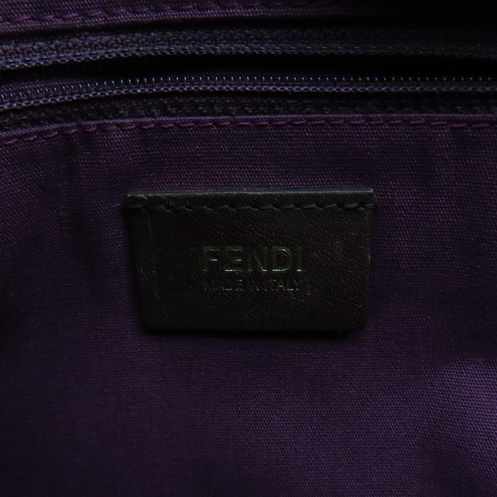 FENDI 塗層帆布Tote Bag肩背袋啡色