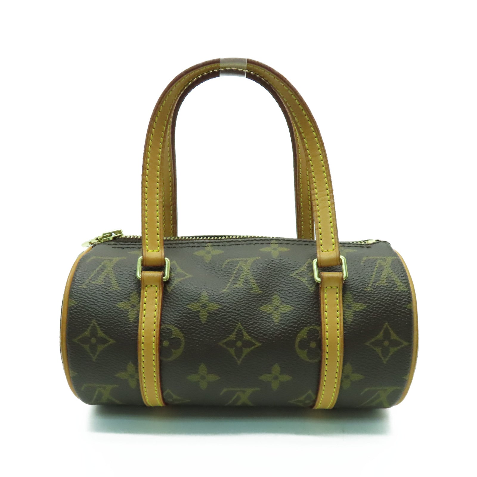 LOUIS VUITTON Monogram Papillon金扣手挽袋啡色