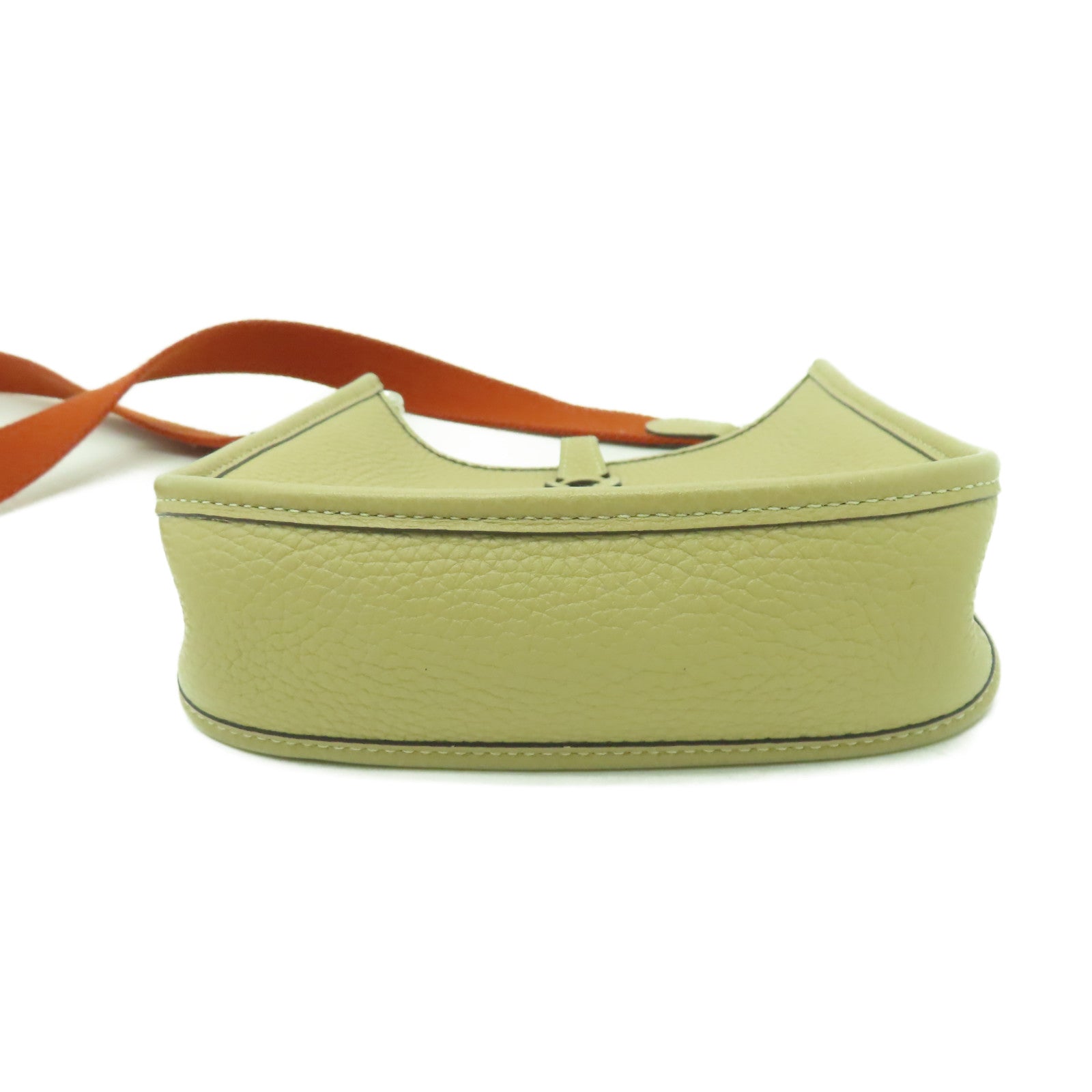 HERMES Clemence皮革Evelyne TPM肩背袋米色