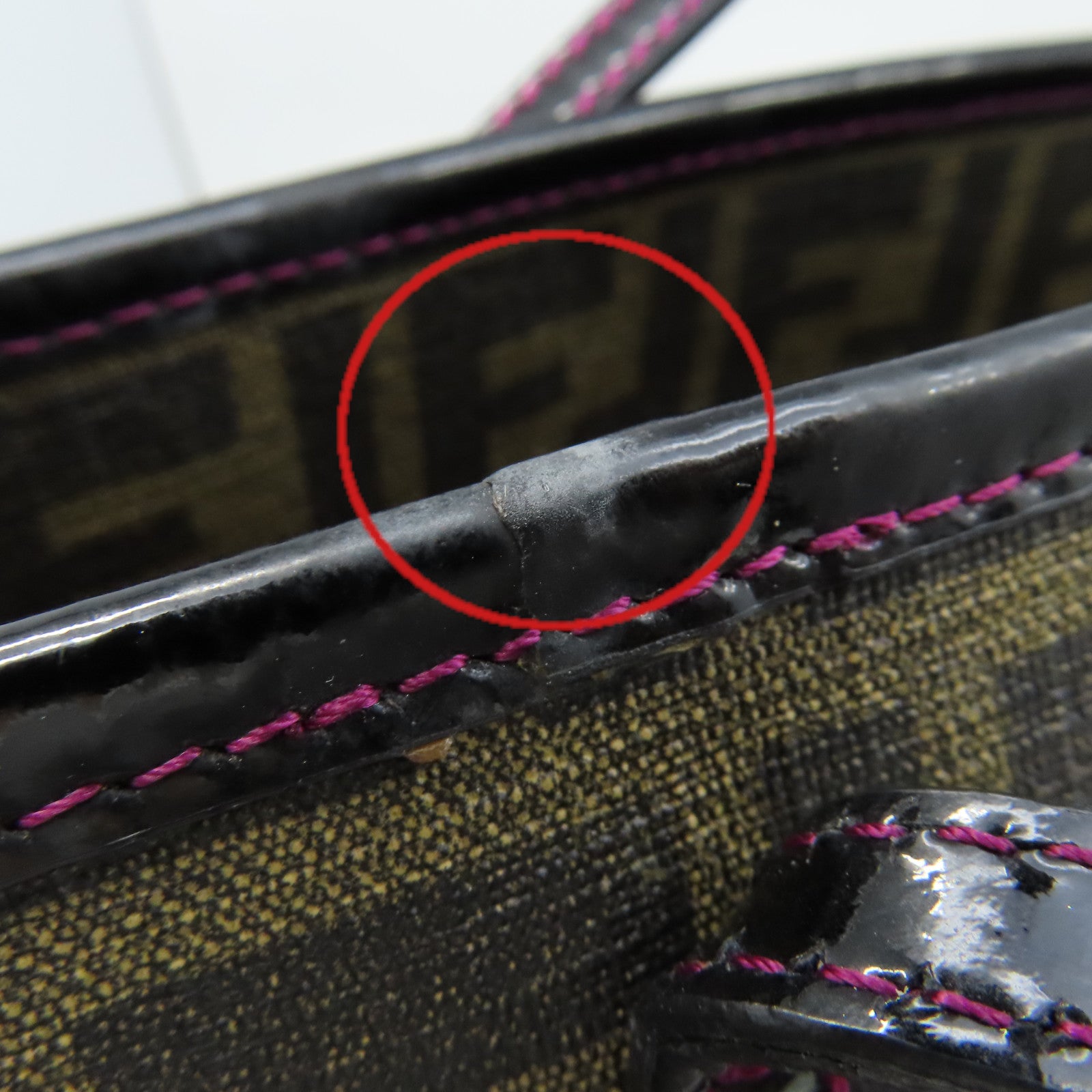 FENDI 塗層帆布Tote Bag肩背袋啡色