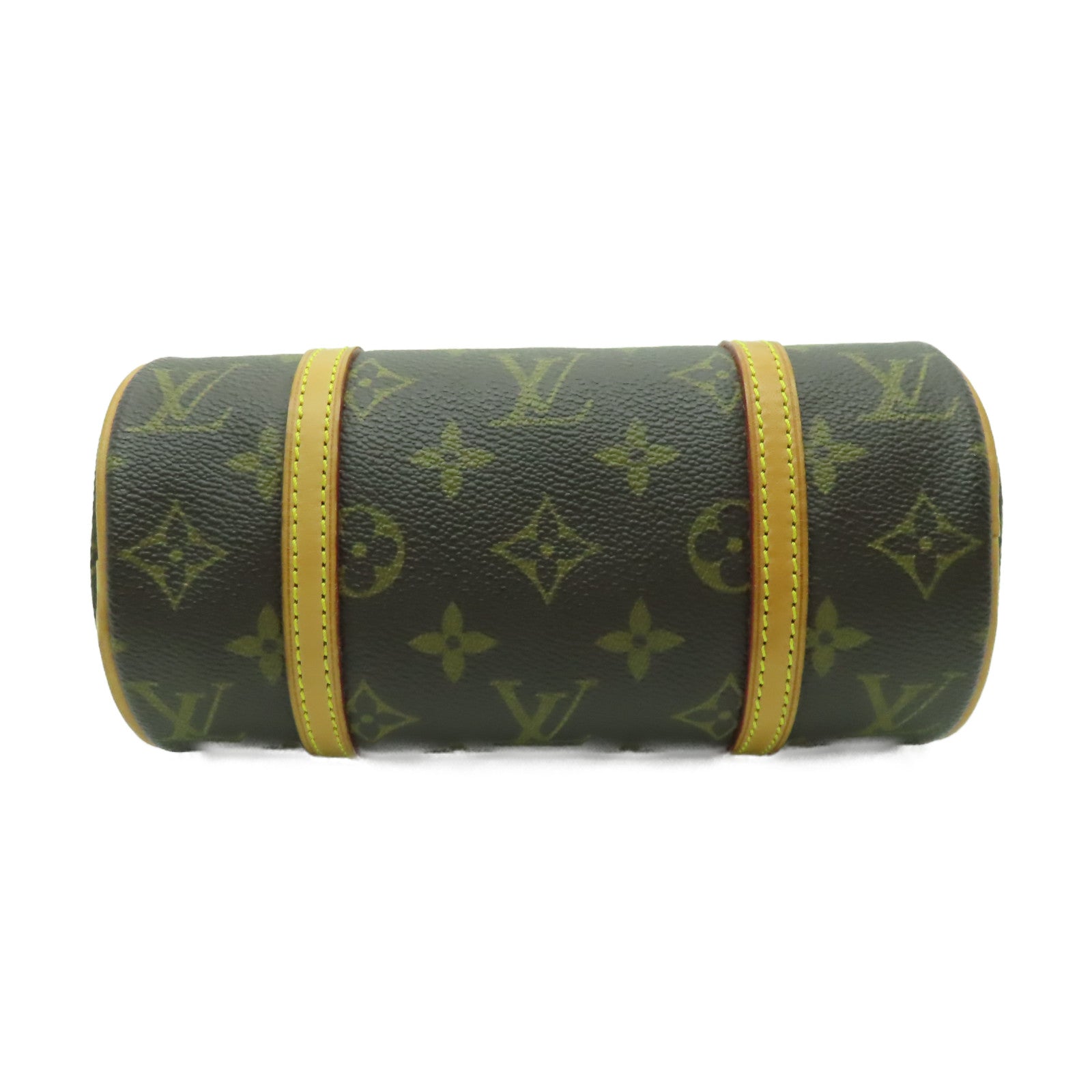 LOUIS VUITTON Monogram Papillon金扣手挽袋啡色