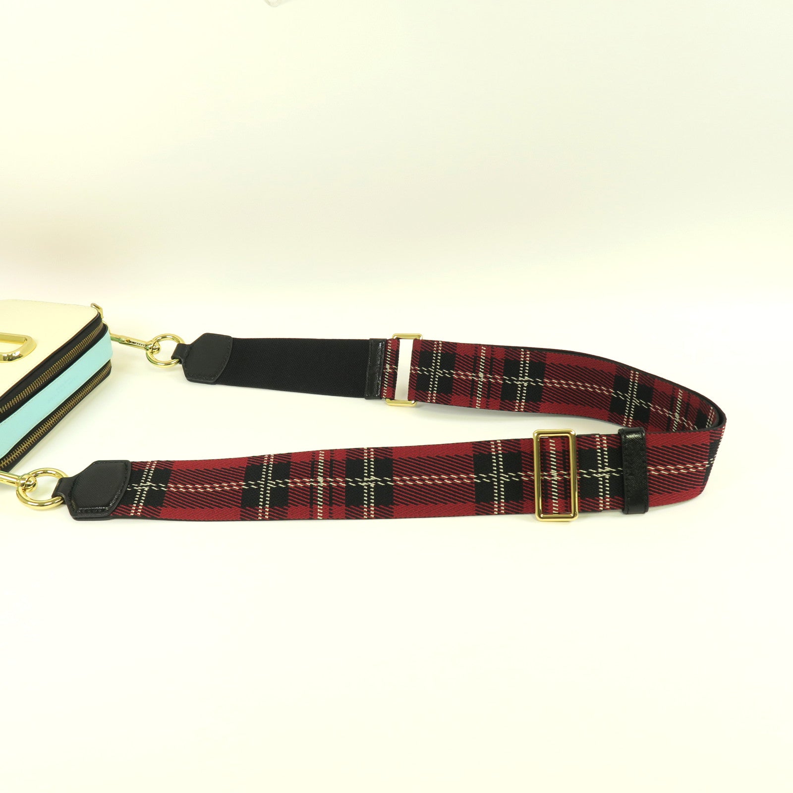 MARC JACOBS 牛皮皮革Shoulder Bag金扣肩背袋白色/藍色/紅色