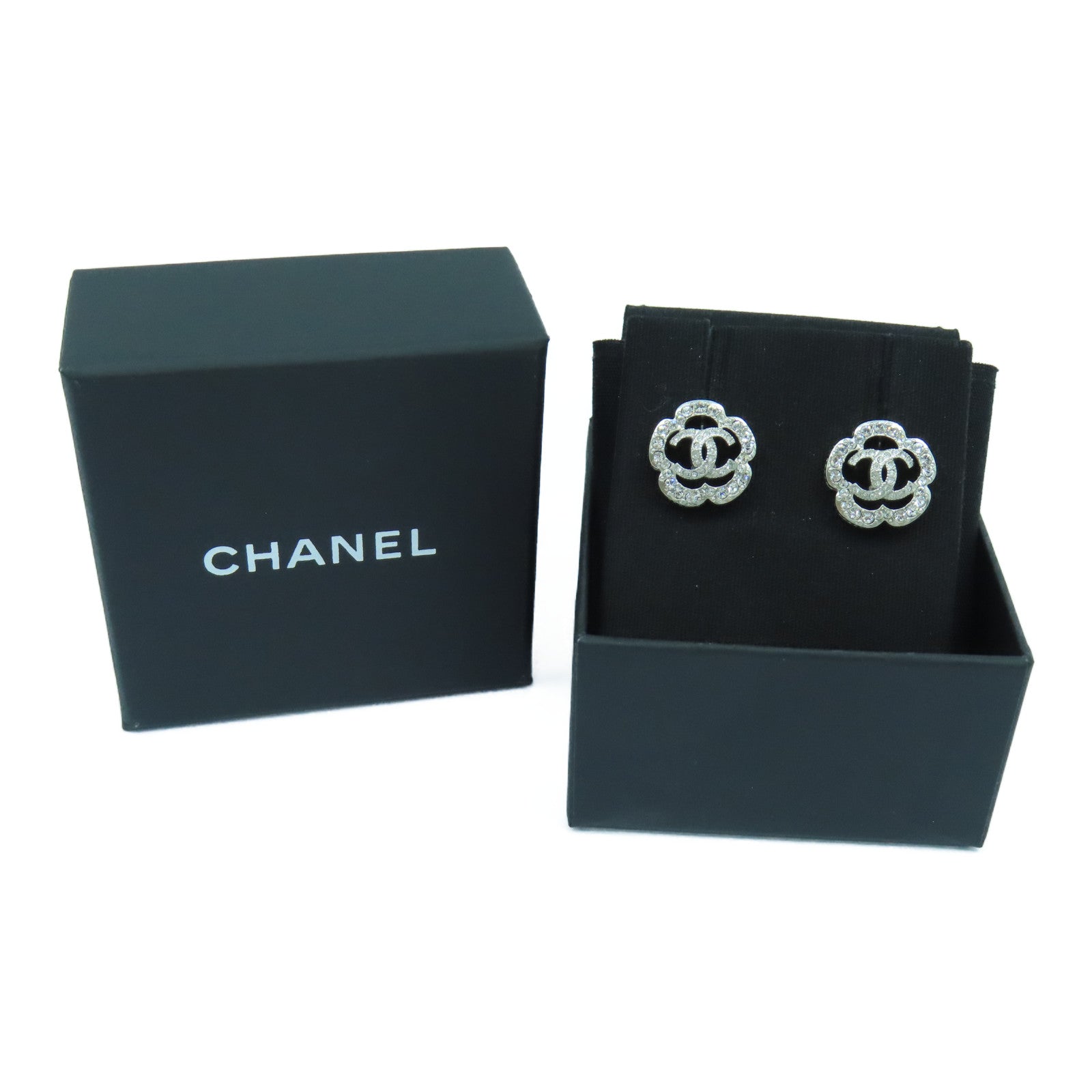CHANEL 金屬Earrings耳環銀色