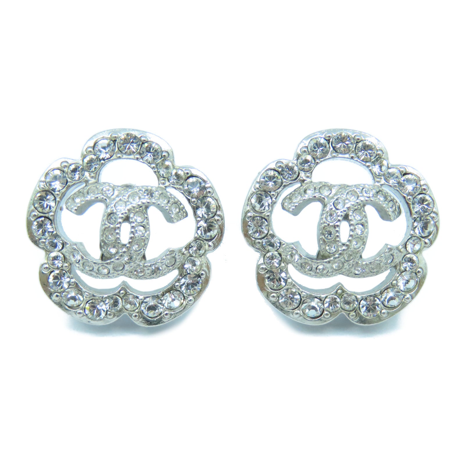 CHANEL 金屬Earrings耳環銀色
