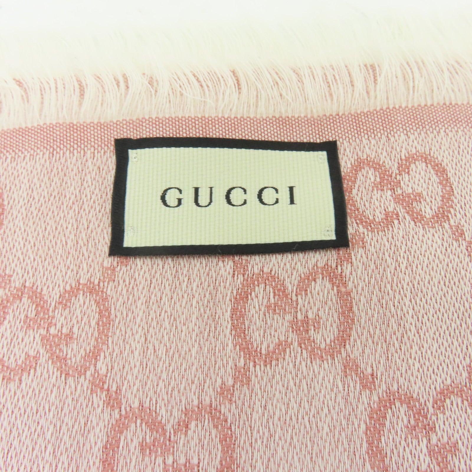 GUCCI 羊毛Scarf圍巾粉紅色