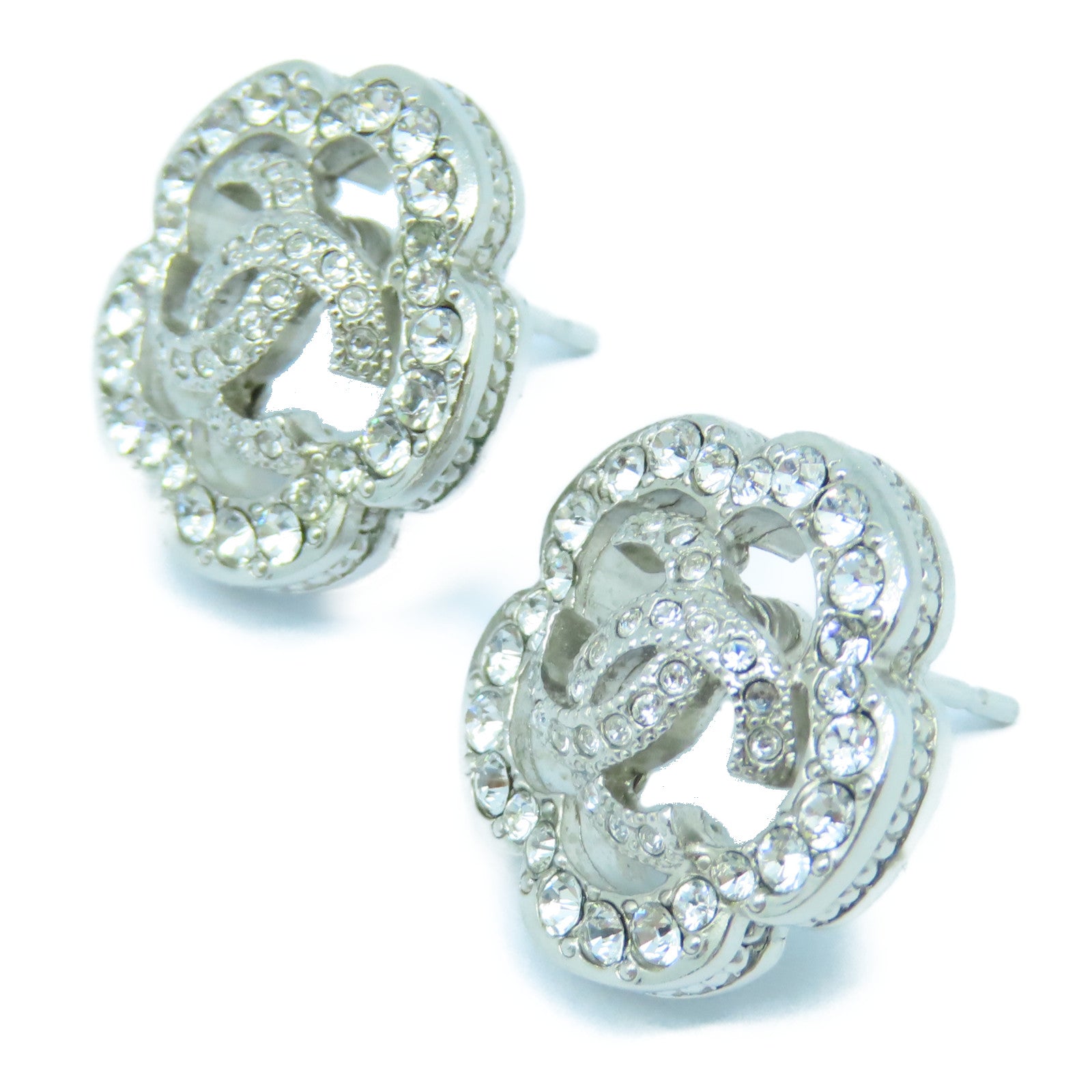 CHANEL 金屬Earrings耳環銀色