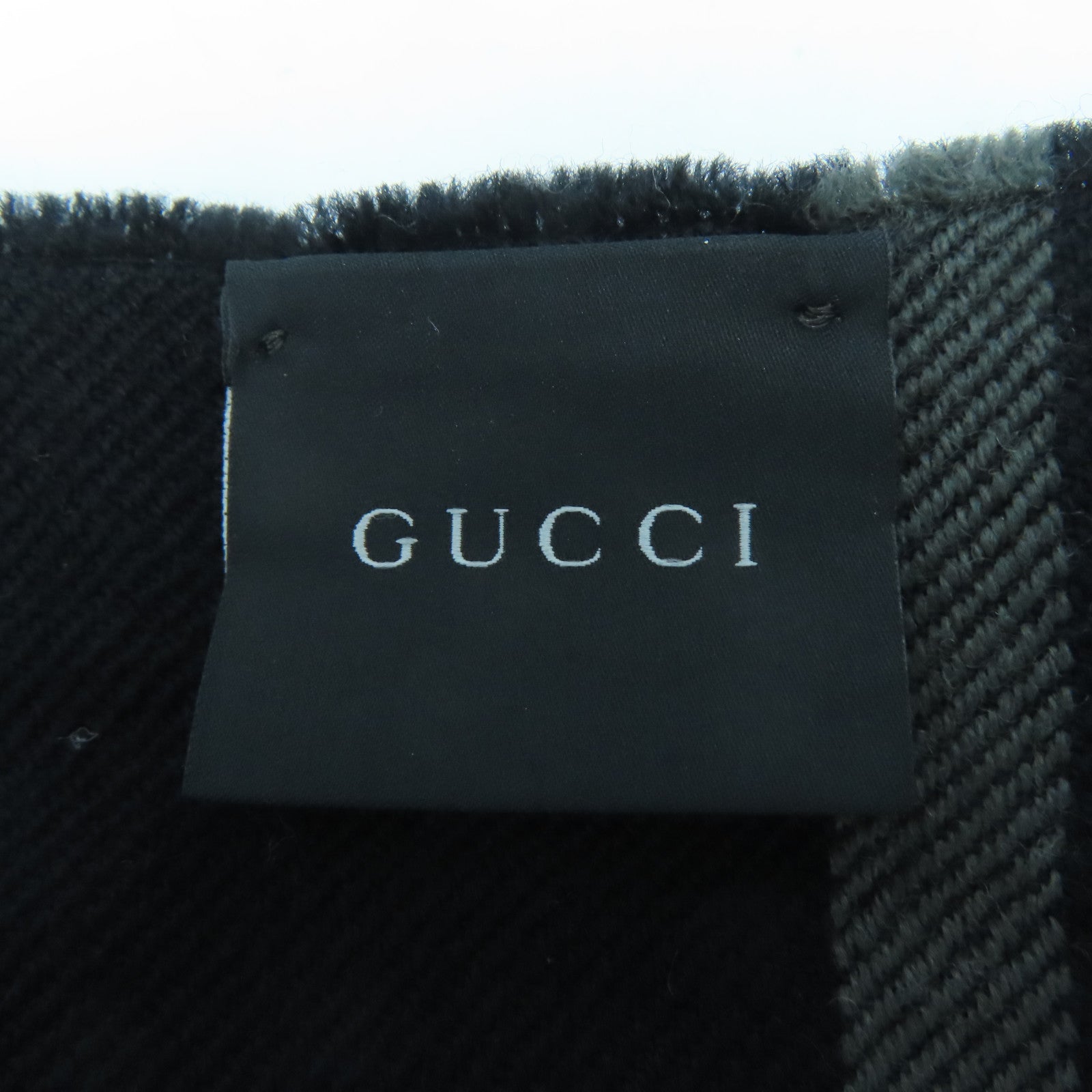 GUCCI Wool Scarf Scarf Black
