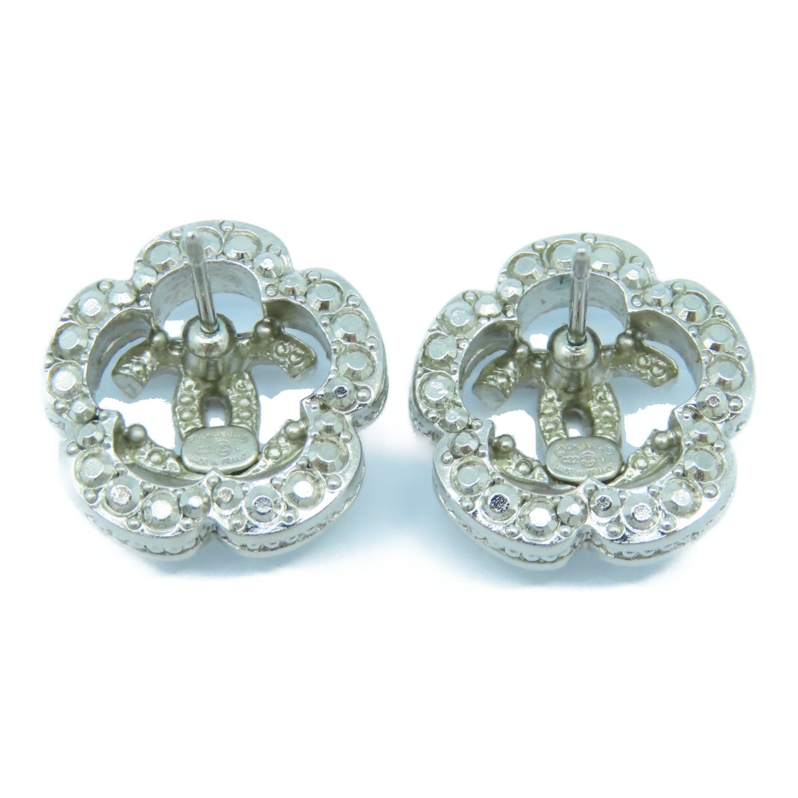 CHANEL 金屬Earrings耳環銀色