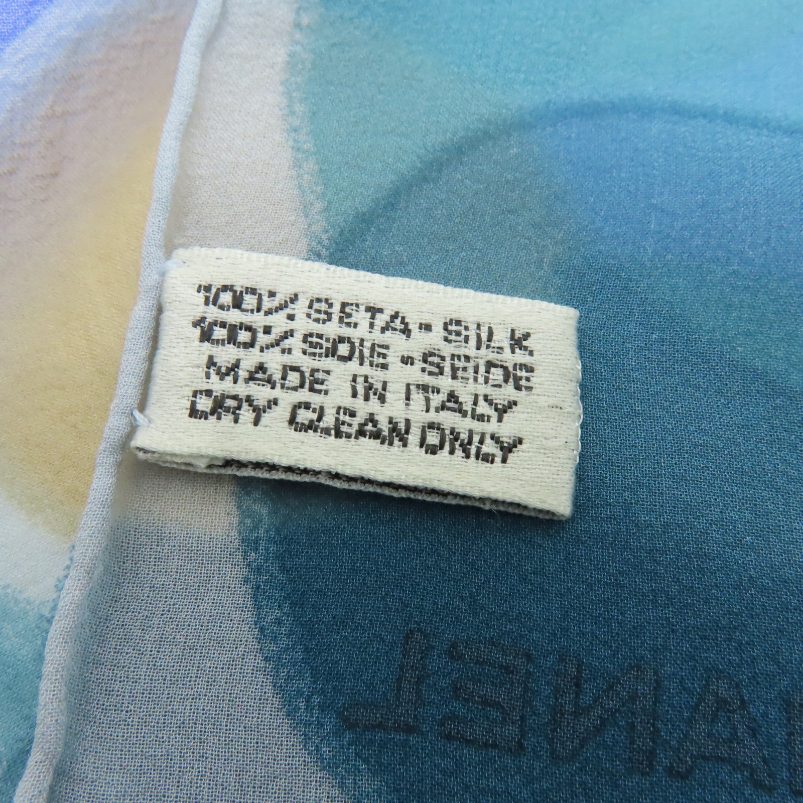 CHANEL 絲質Vintage Scarf圍巾藍色/粉紅色/啡色