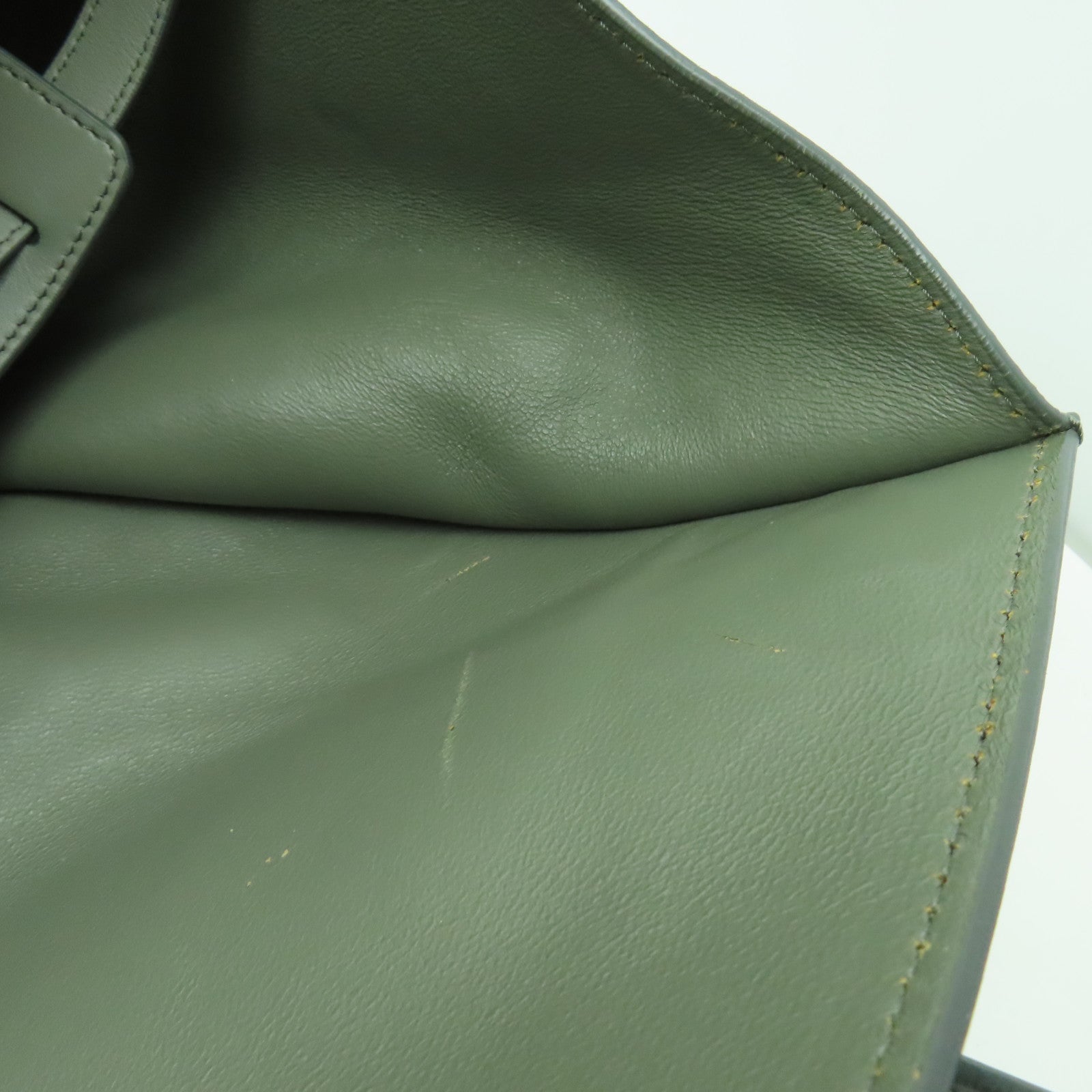 CELINE 麂皮皮革Mini Luggage金扣手挽袋灰色