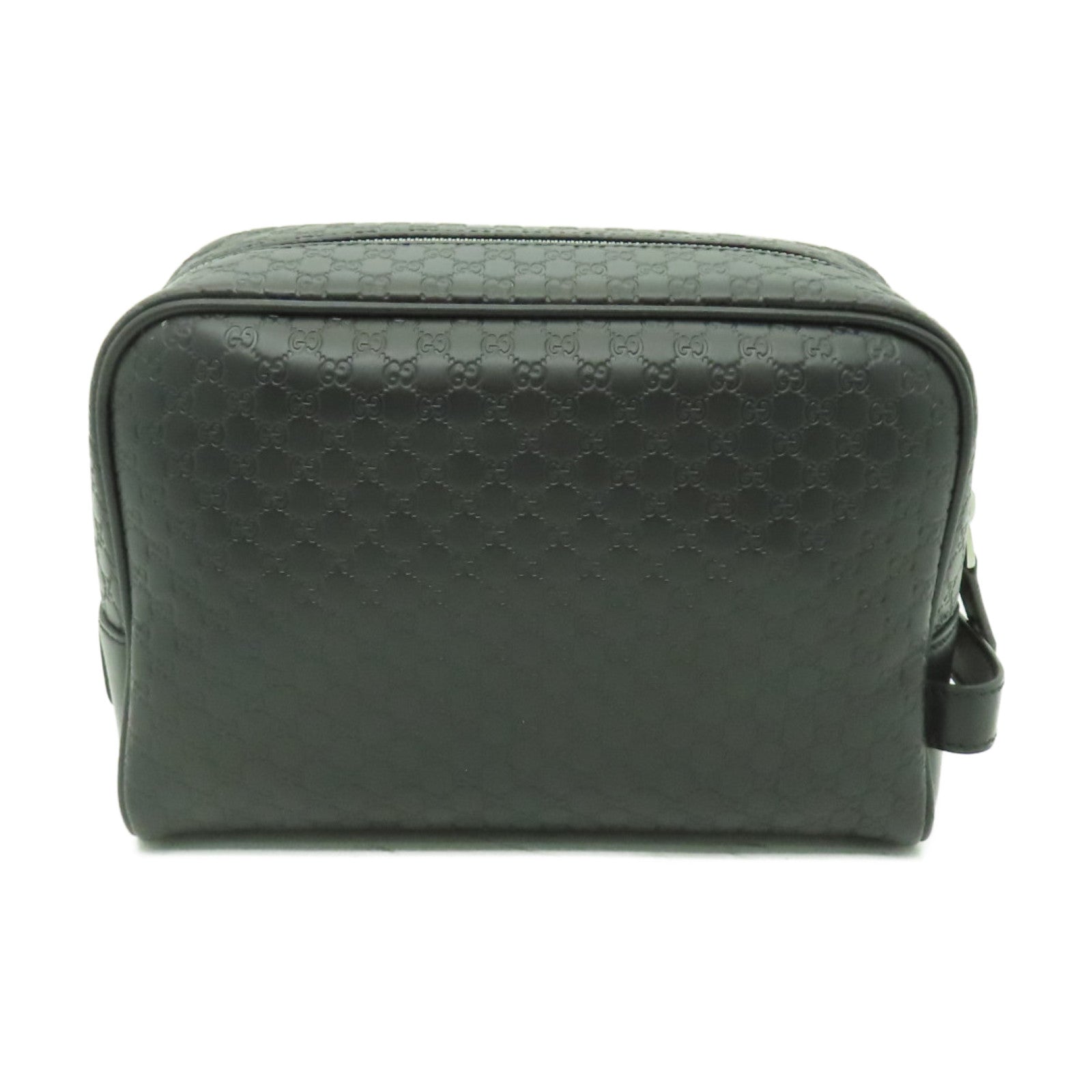 GUCCI 牛皮皮革Clutch Bag銀扣手拿包黒色