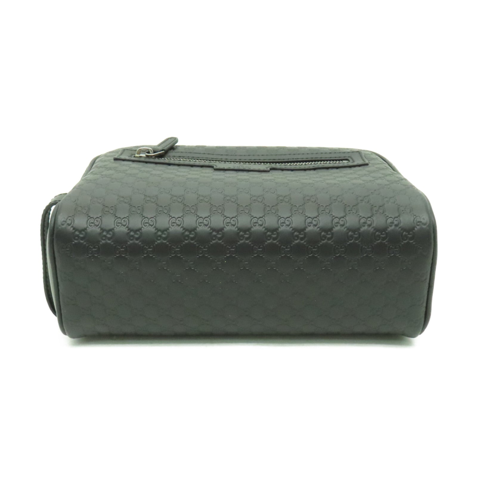 GUCCI 牛皮皮革Clutch Bag銀扣手拿包黒色