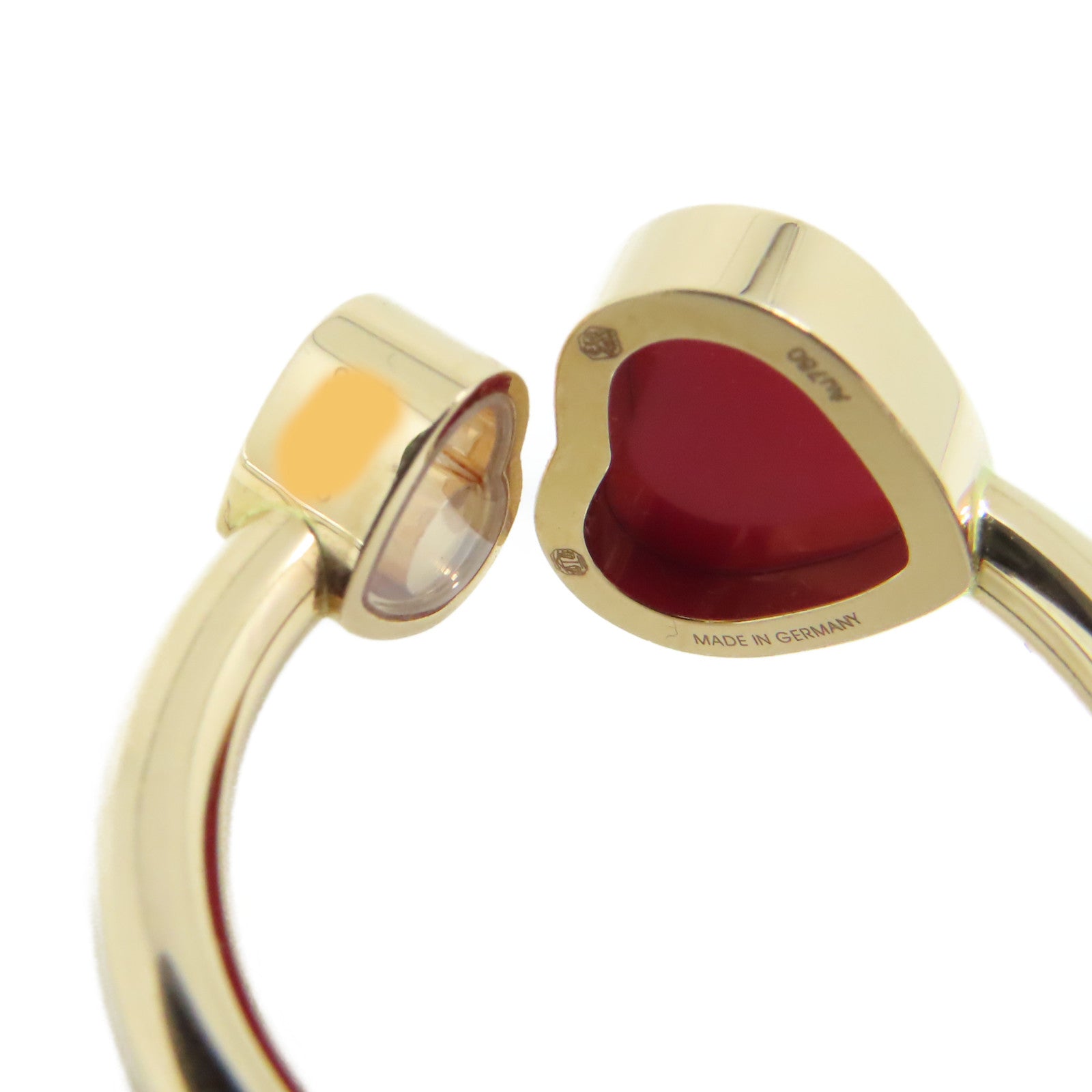 Chopard 18K玫瑰金Happy Heart Ring 0.04ct鑽石戒指US#5.5