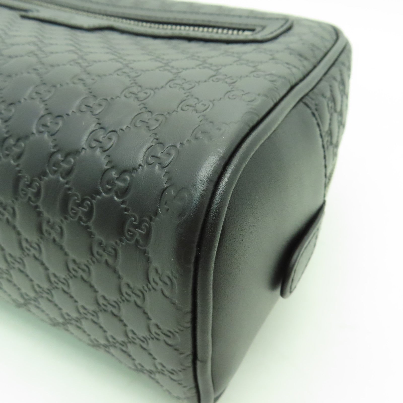 GUCCI 牛皮皮革Clutch Bag銀扣手拿包黒色