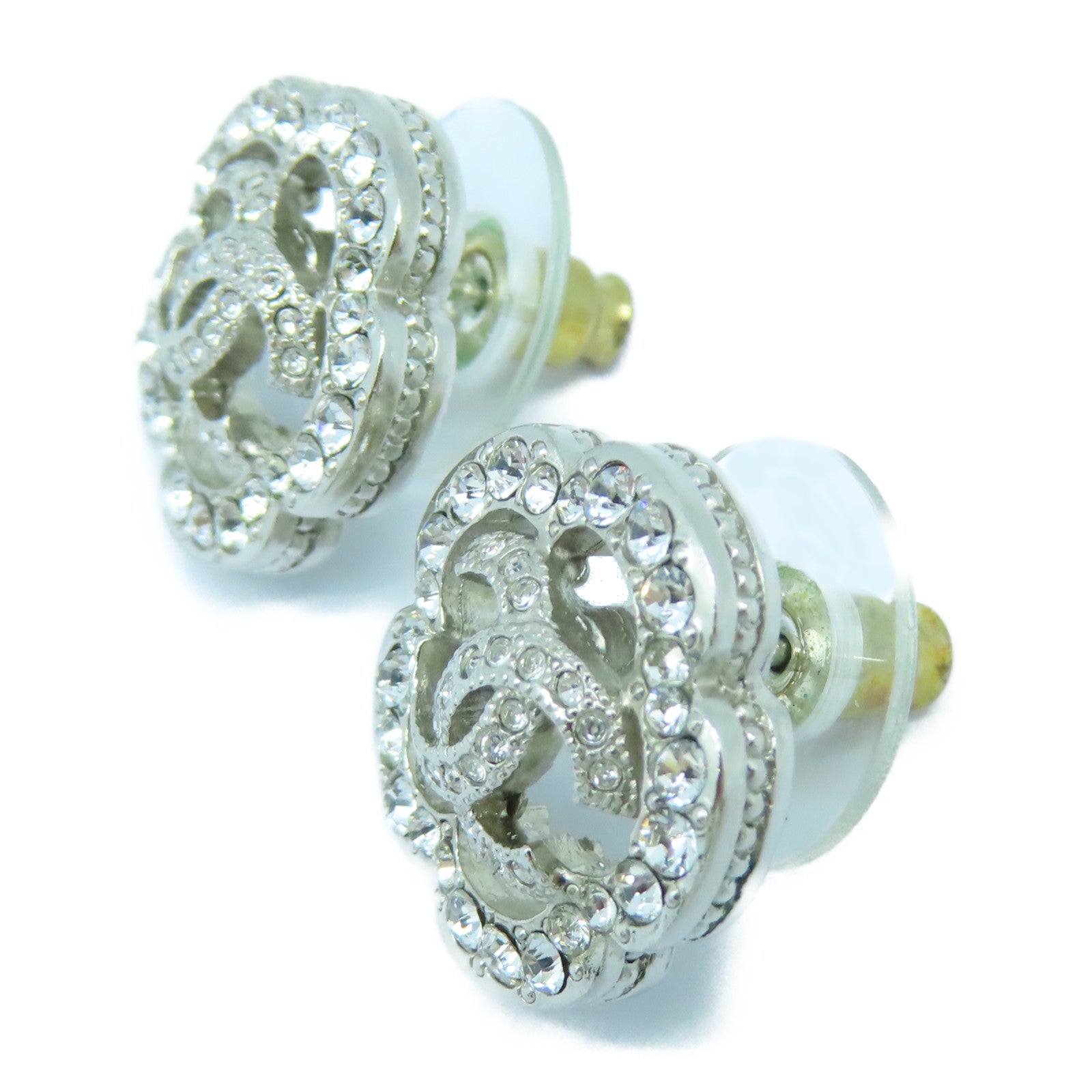 CHANEL 金屬Earrings耳環銀色