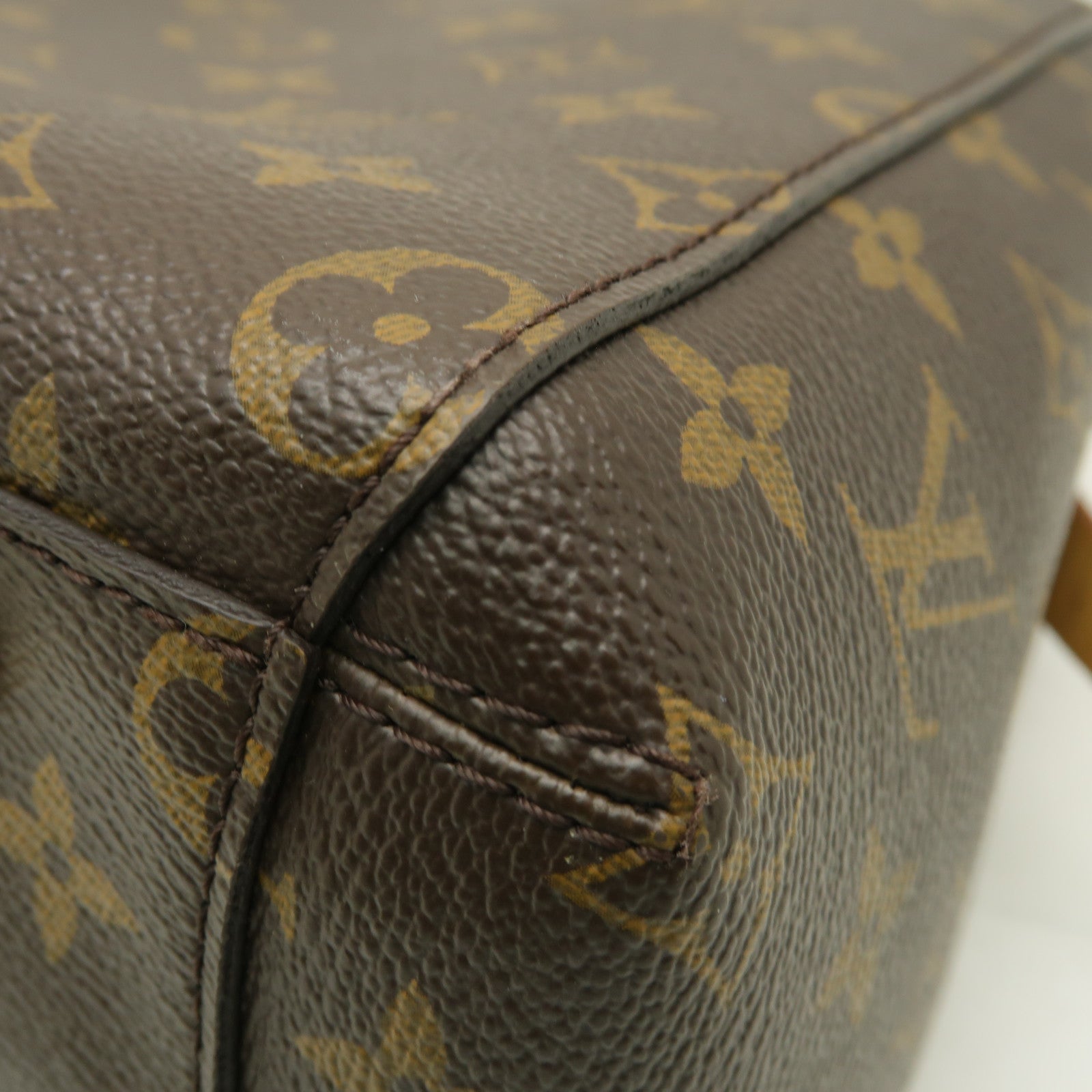 LOUIS VUITTON Monogram Montaigne BB金扣手挽肩背兩用袋棕色