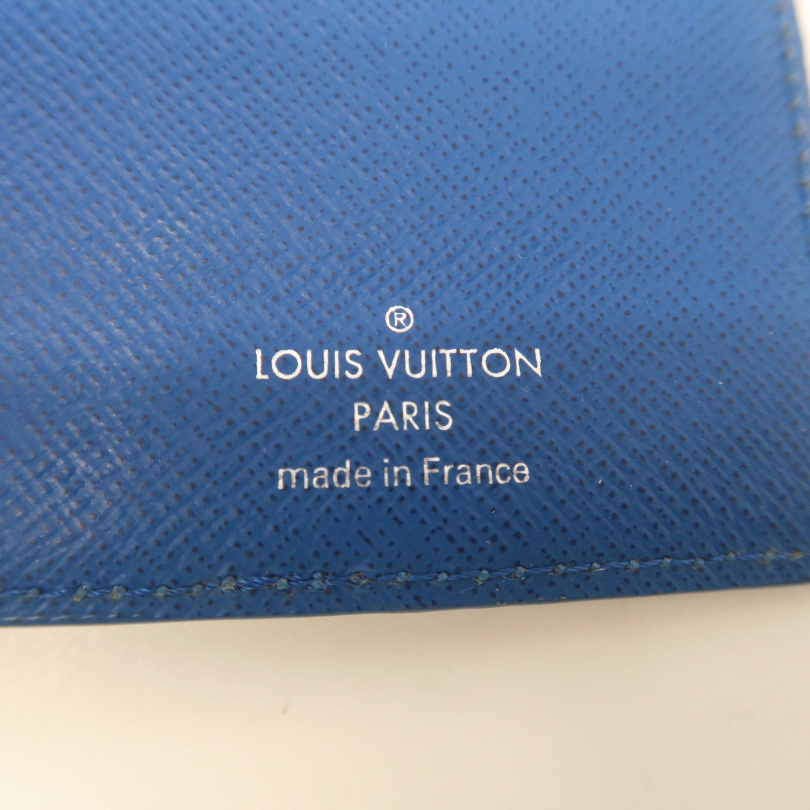 LOUIS VUITTON Damier Ebene Brazza Neon Wallet Silver Buckle Long Wallet Brown/Blue
