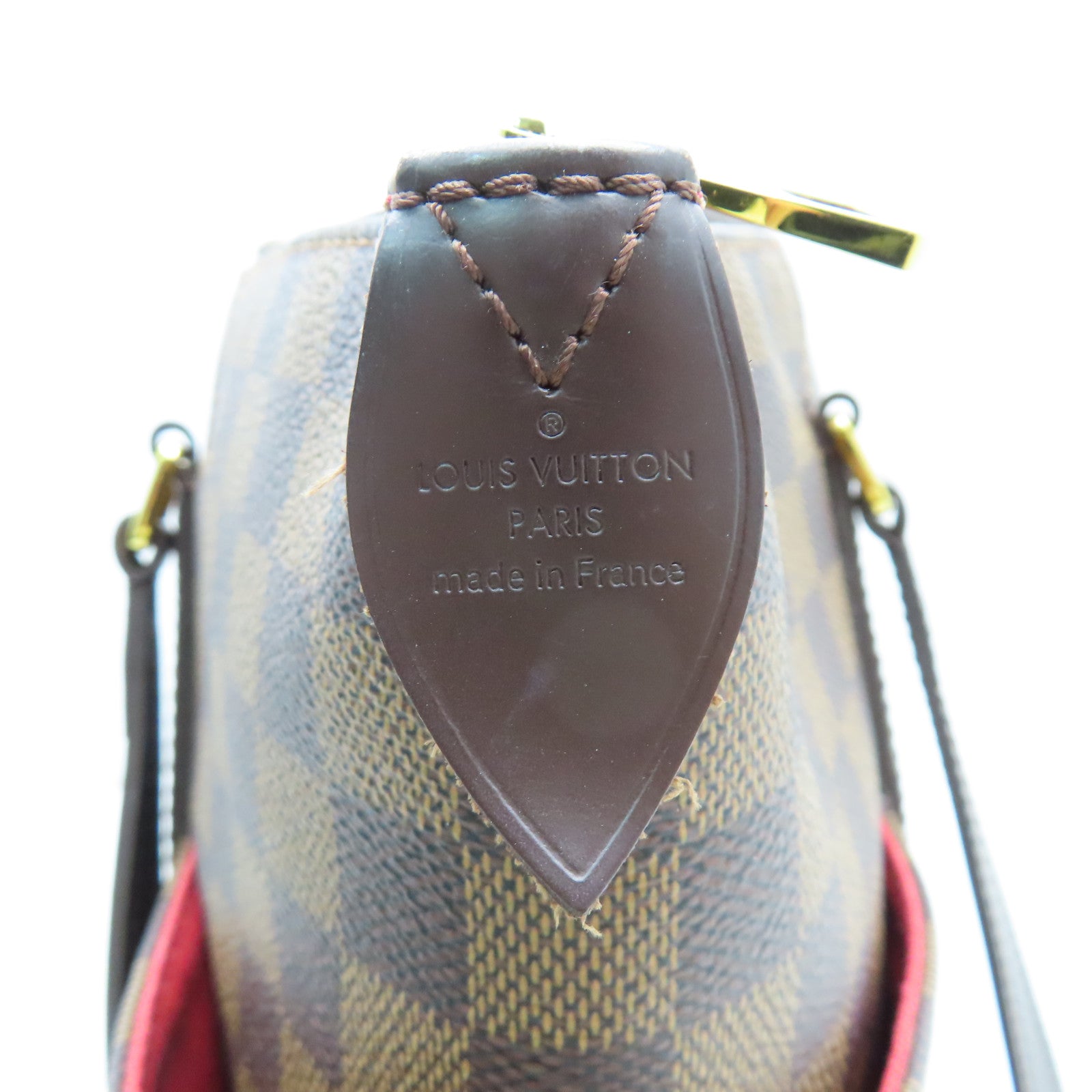 LOUIS VUITTON Damier Totally MM金扣手挽袋啡色