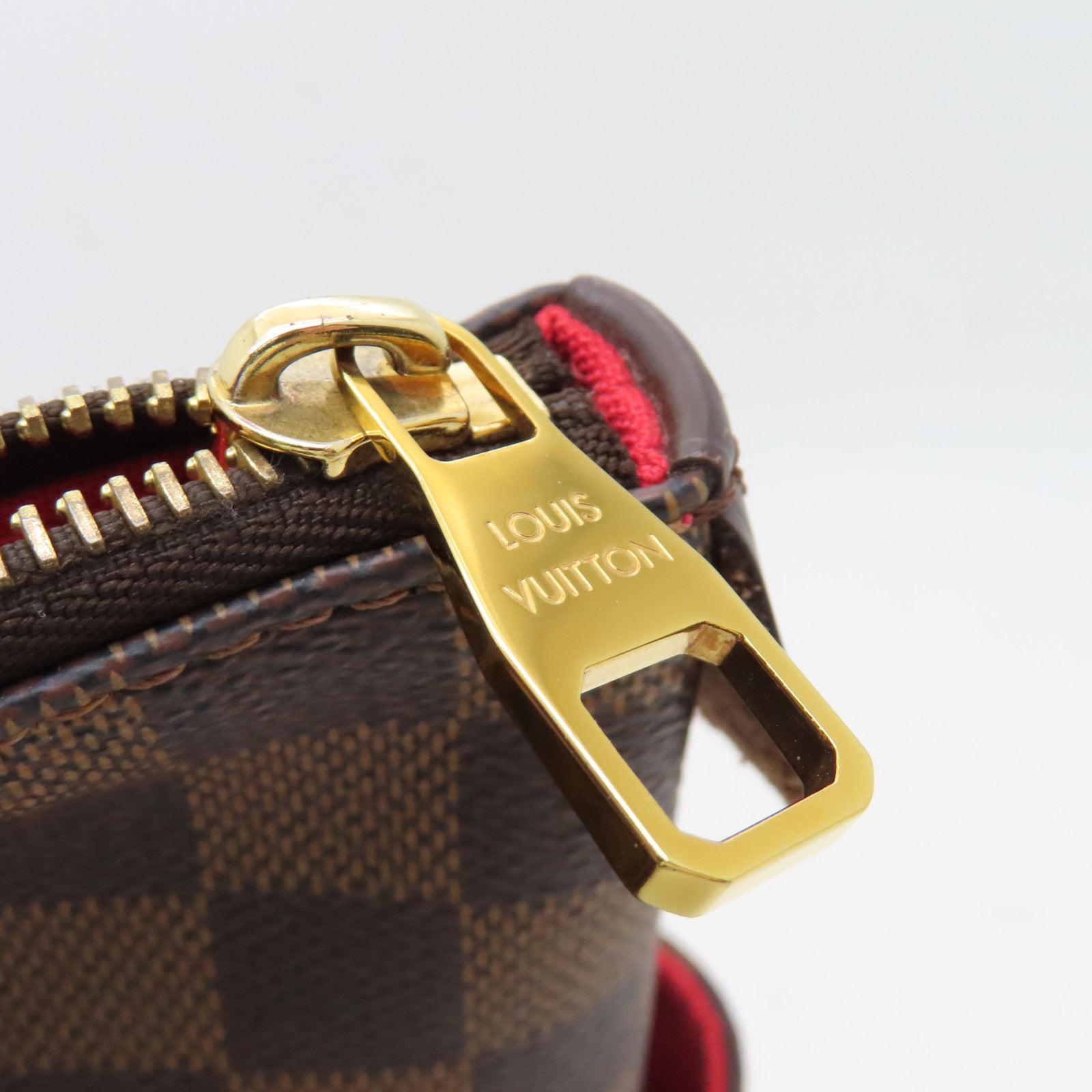 LOUIS VUITTON Damier Totally MM金扣手挽袋啡色