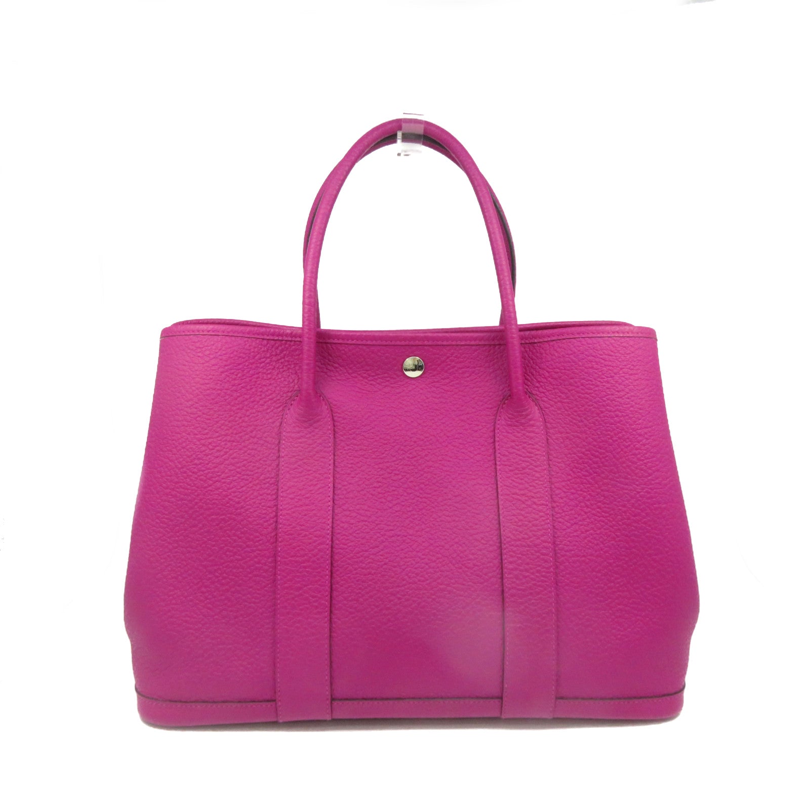 HERMES Country皮革GardenParty PM Hand Bag手挽袋Rose Purple紫色