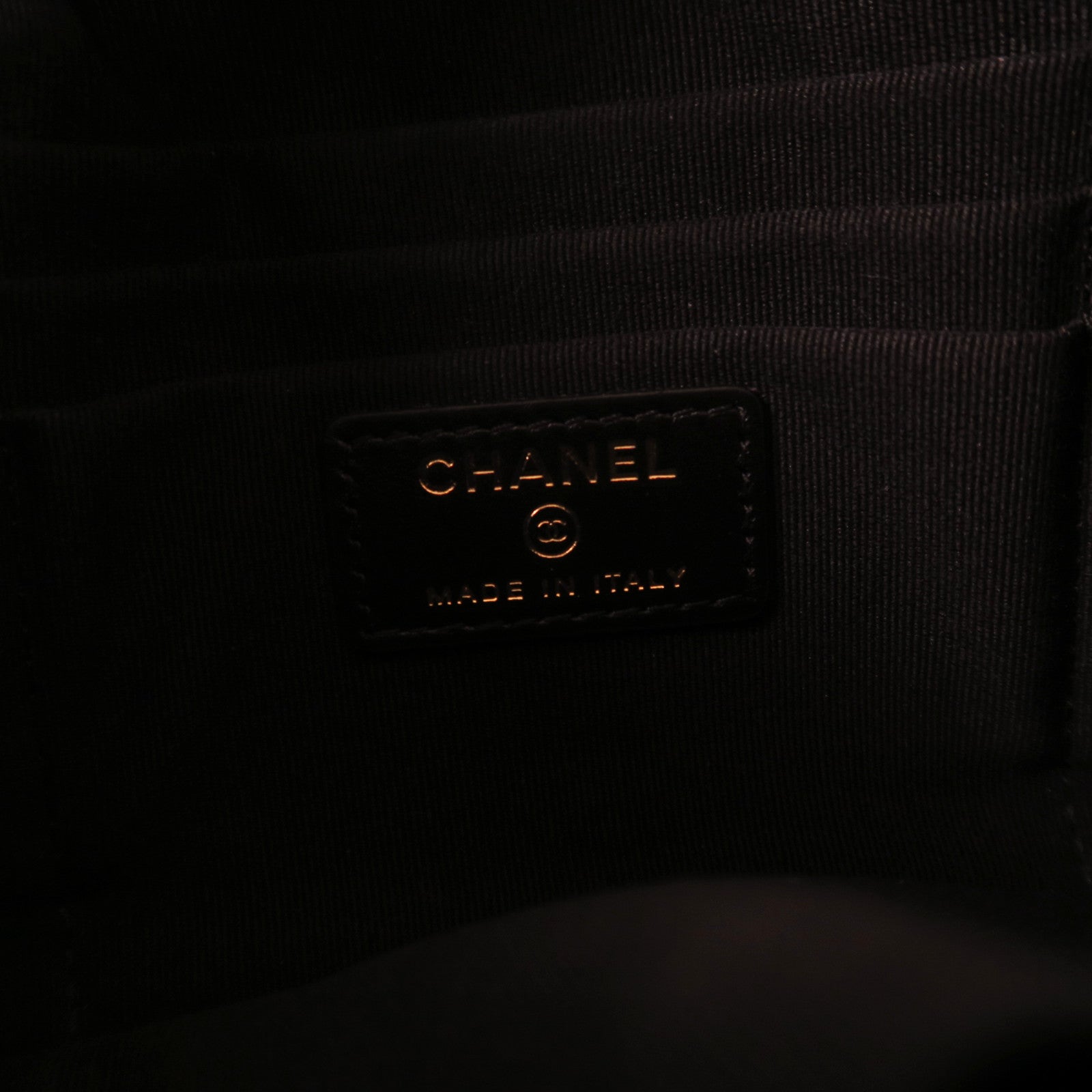 CHANEL 菱格牛皮皮革Wallet金扣長錢包黑色