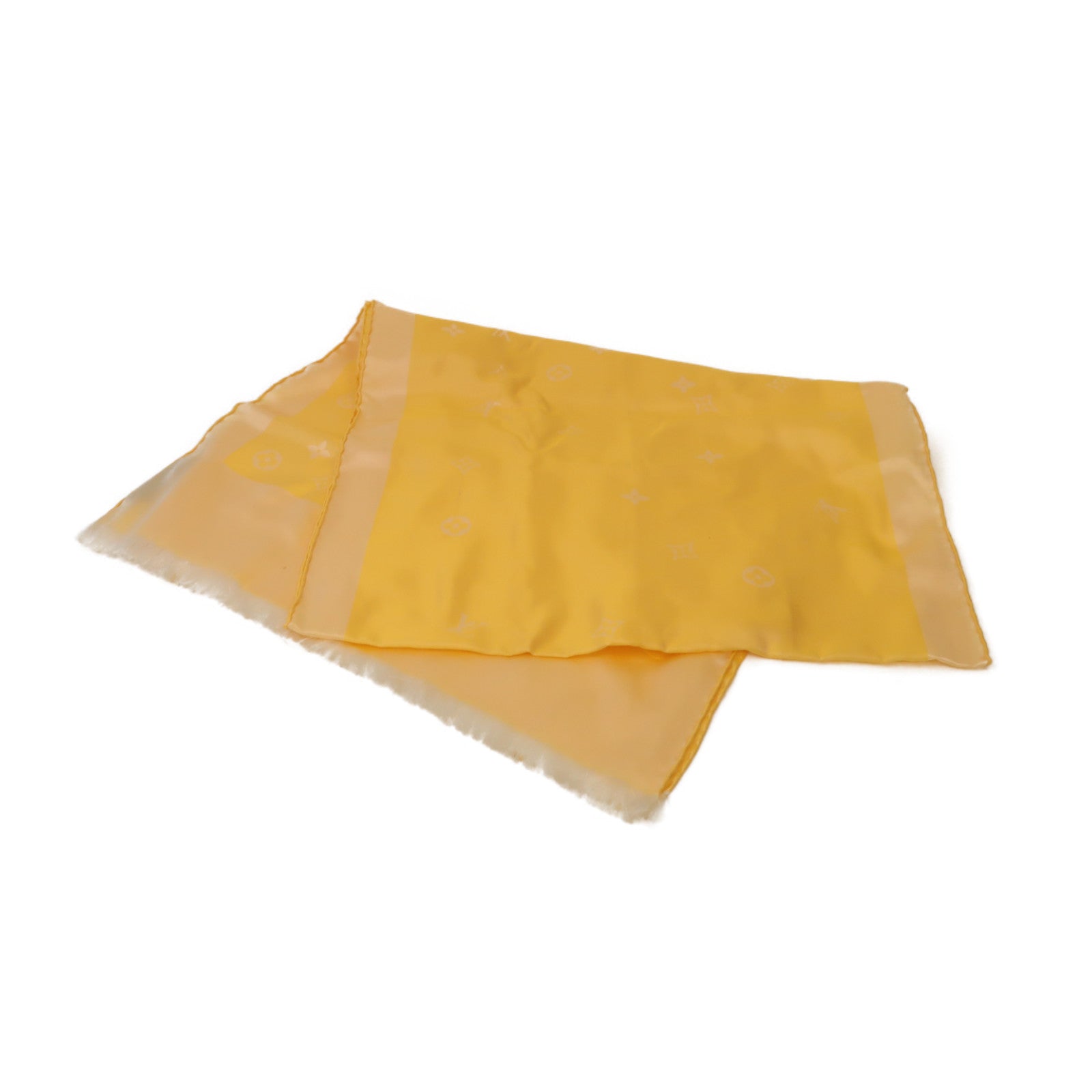 LOUIS VUITTON 絲質Scarf絲巾黃色