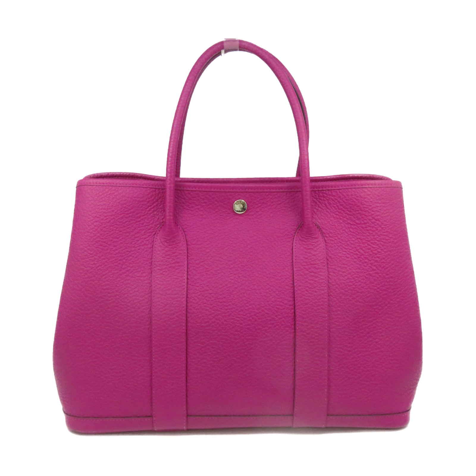 HERMES Country皮革GardenParty PM Hand Bag手挽袋Rose Purple紫色