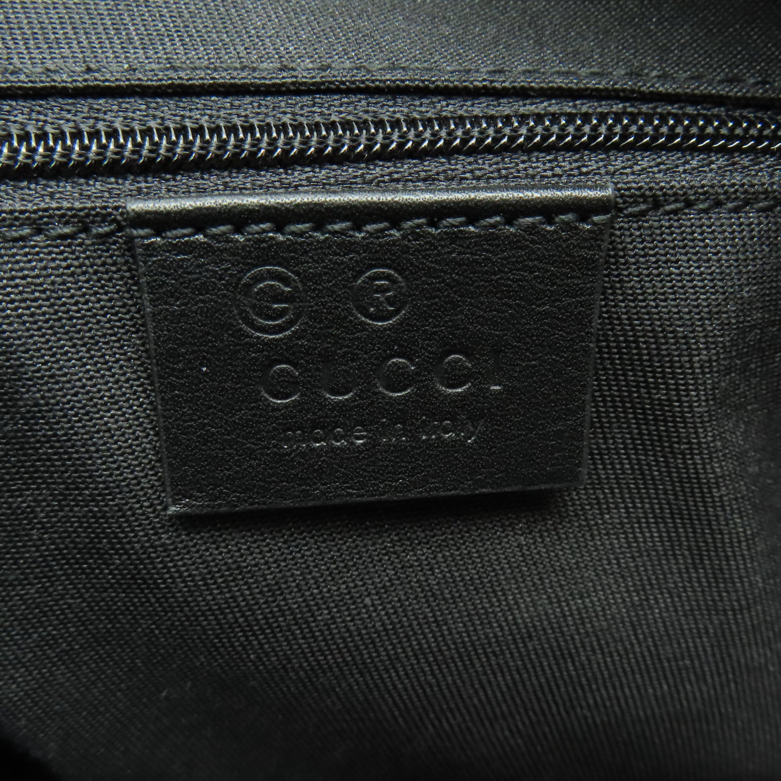 GUCCI 牛皮皮革Clutch Bag銀扣手拿包黒色