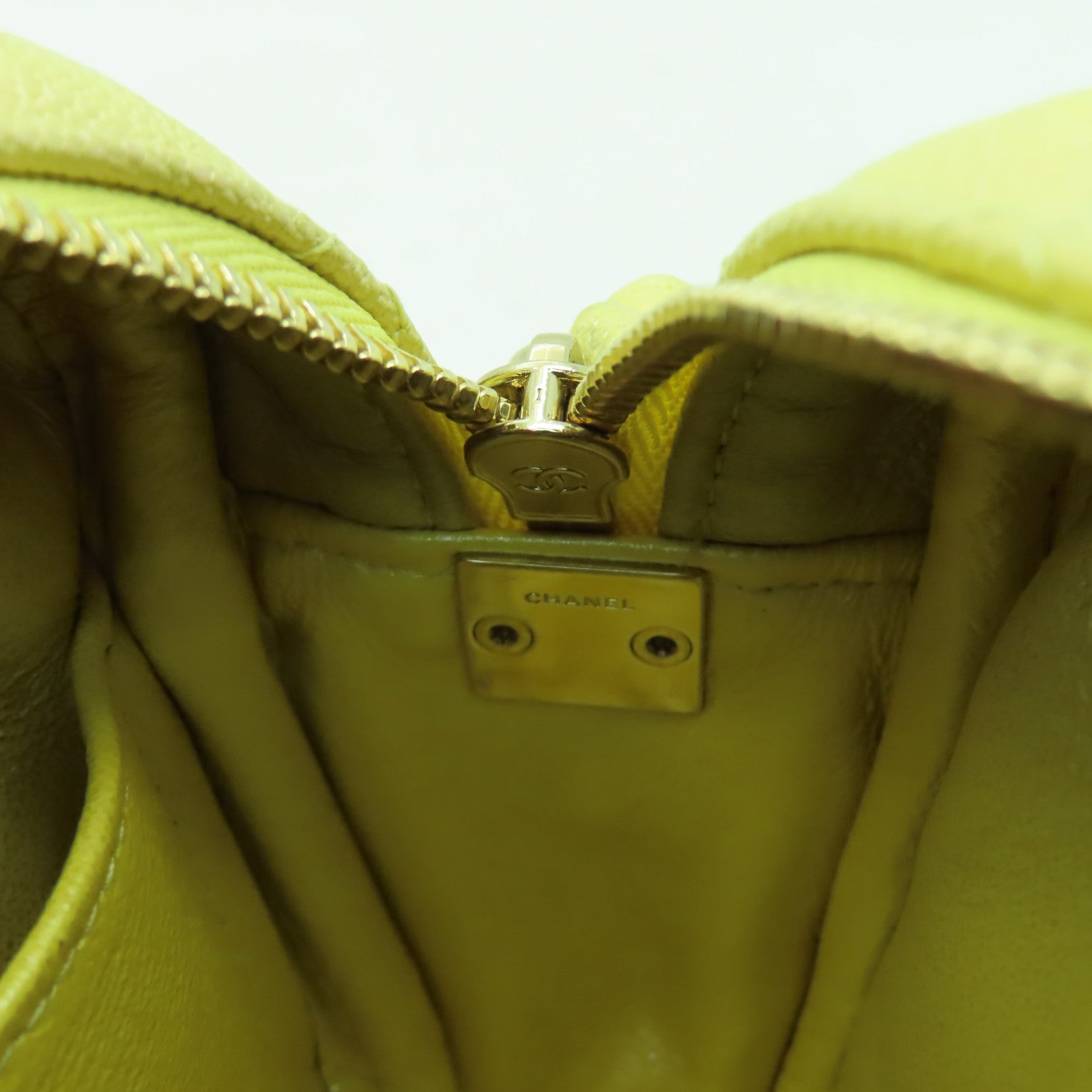 CHANEL 【激減優惠】菱格Caviar皮革Chain Shoulder金扣肩背袋