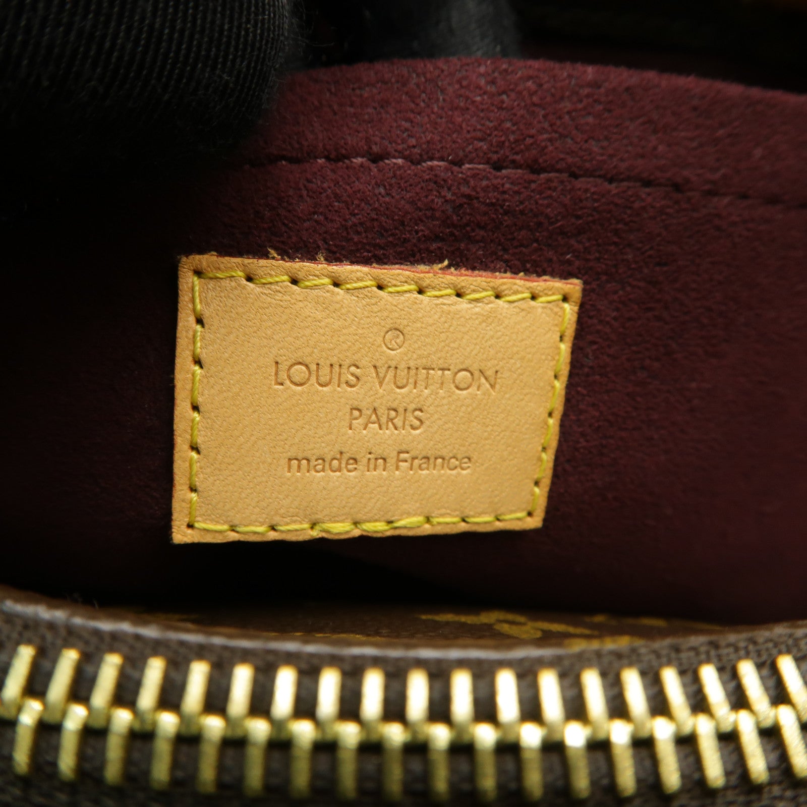 LOUIS VUITTON Monogram Montaigne BB金扣手挽肩背兩用袋棕色