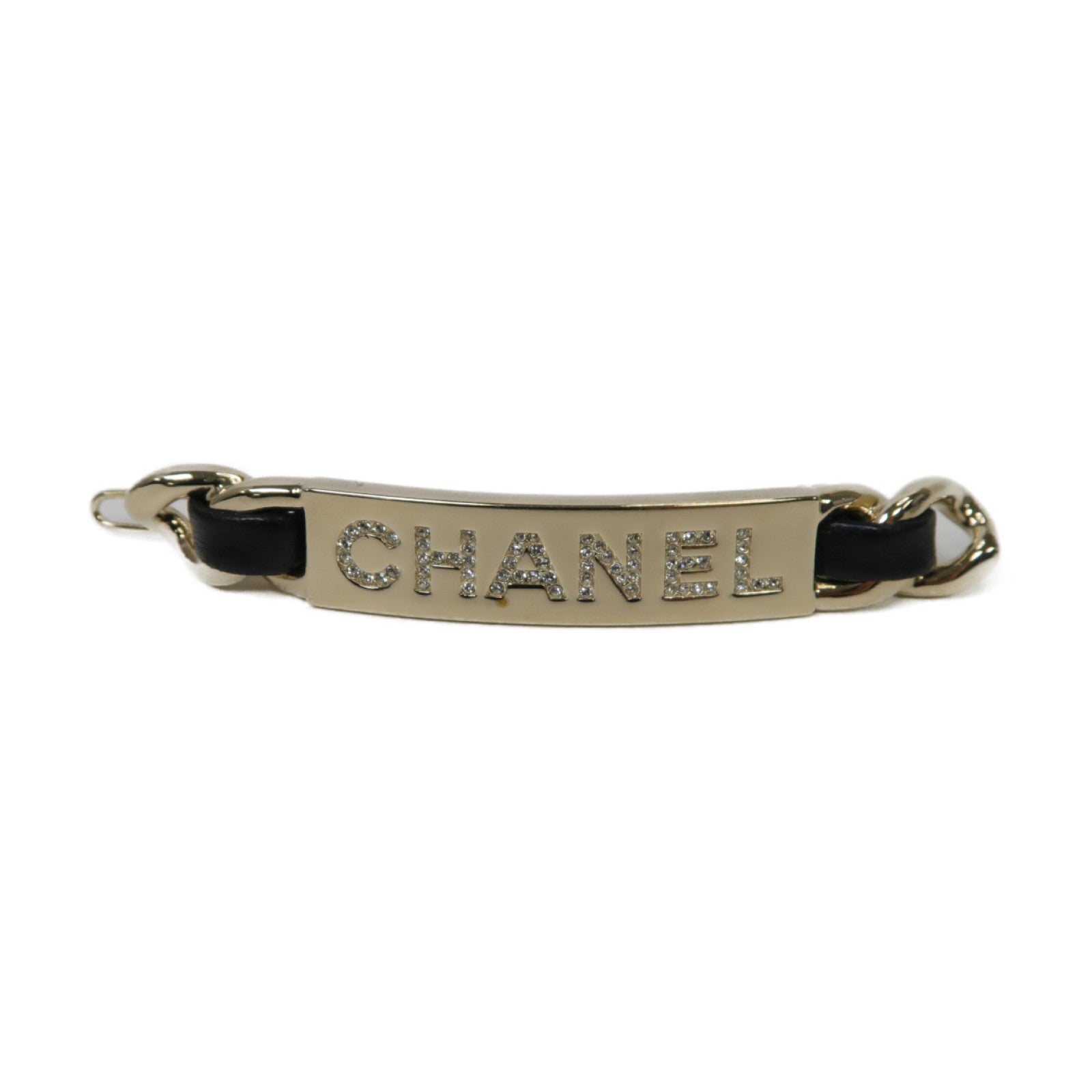 CHANEL 金屬Hair Clip髮夾金色/黒色