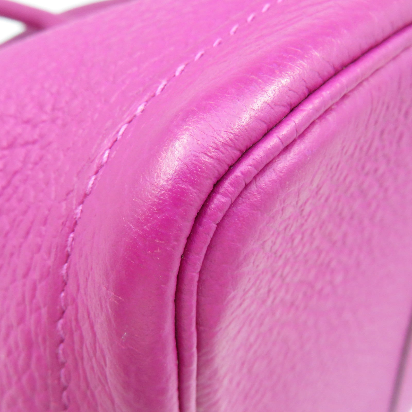 HERMES Country皮革GardenParty PM Hand Bag手挽袋Rose Purple紫色