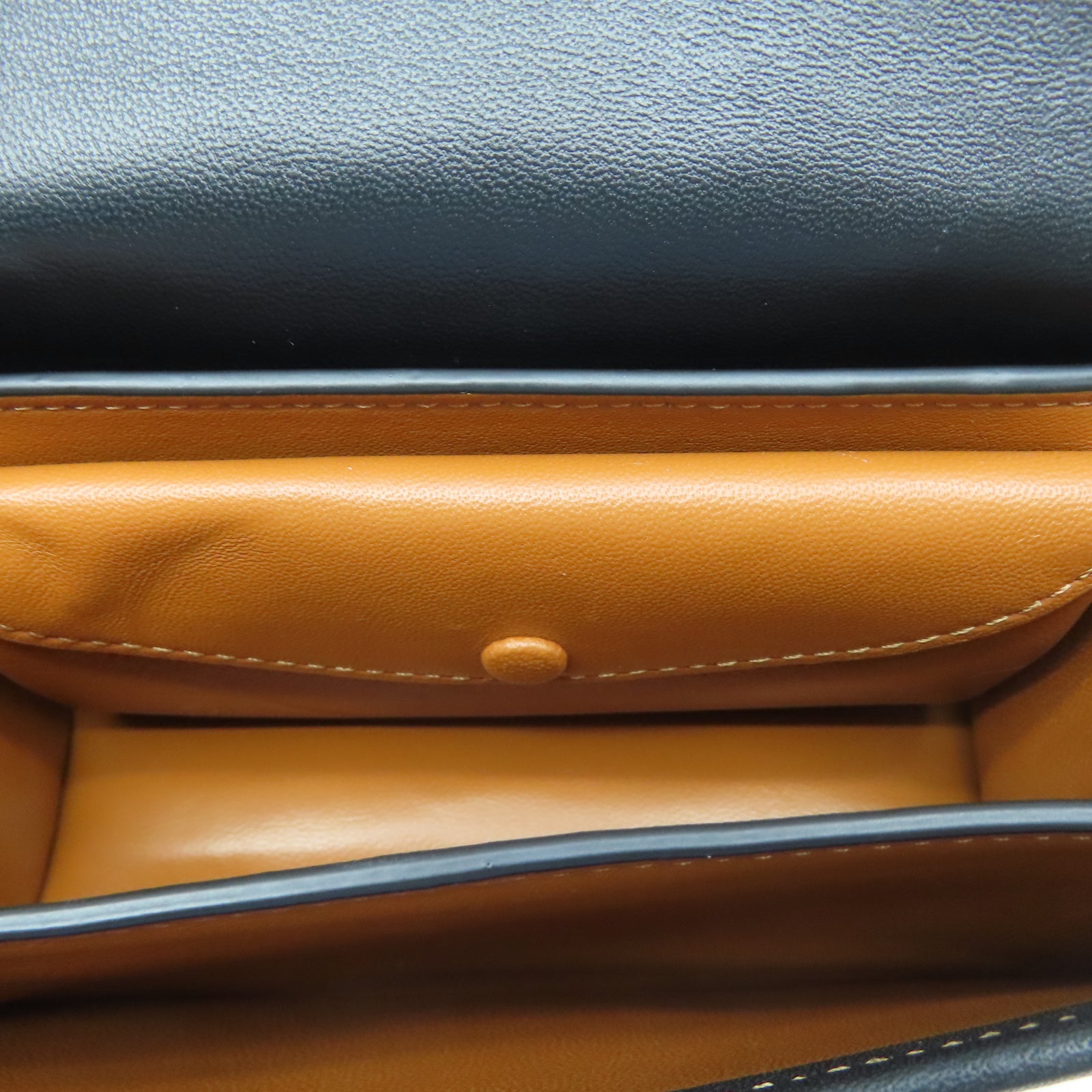 COACH 帆布/牛皮皮革Shoulder Bag銀扣肩背袋黑色