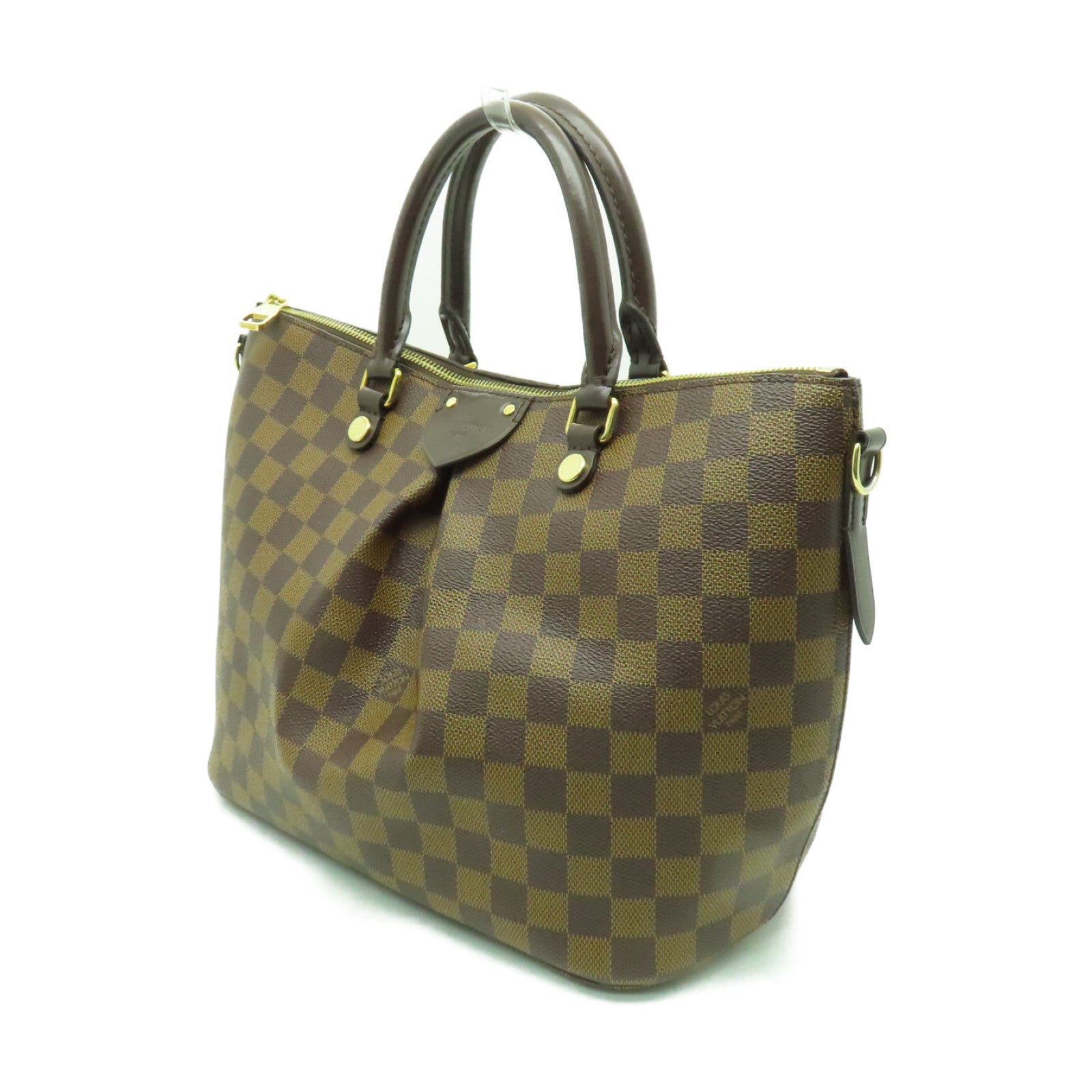 LOUIS VUITTON 【激減優惠】Damier Siena PM金扣手挽肩背兩用袋棕色