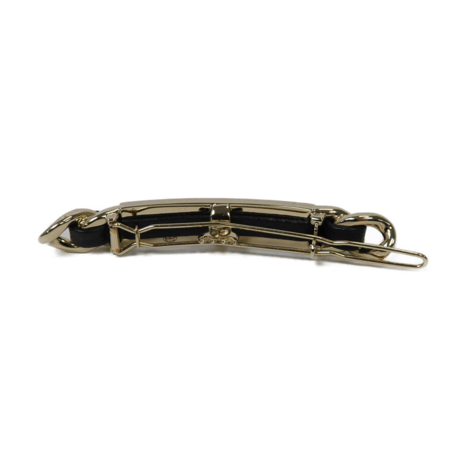 CHANEL 金屬Hair Clip髮夾金色/黒色