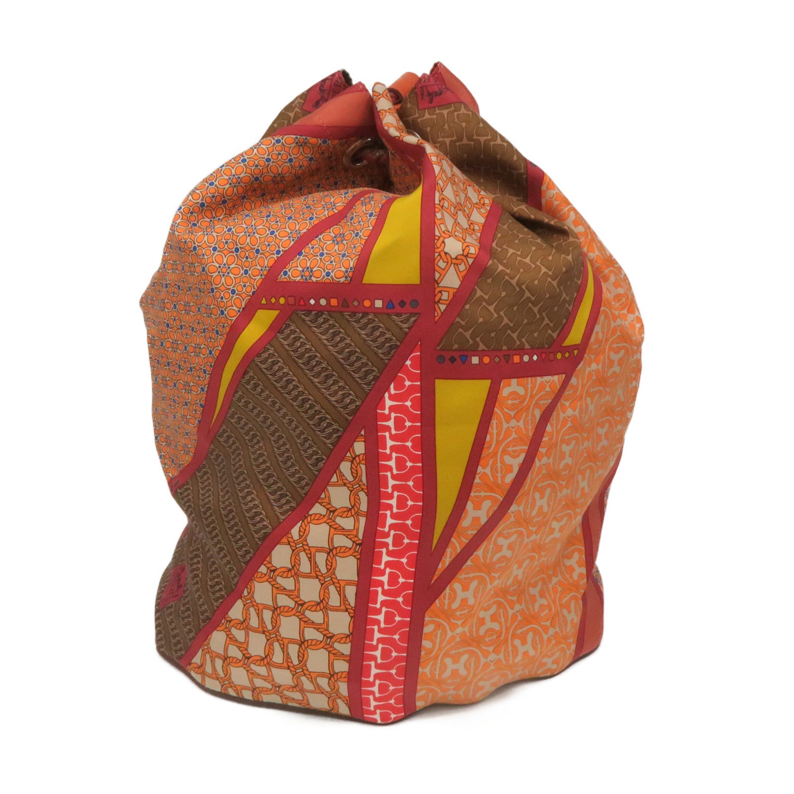 HERMES Silk Sowacool 22 Shoulder Bag Orange/Color