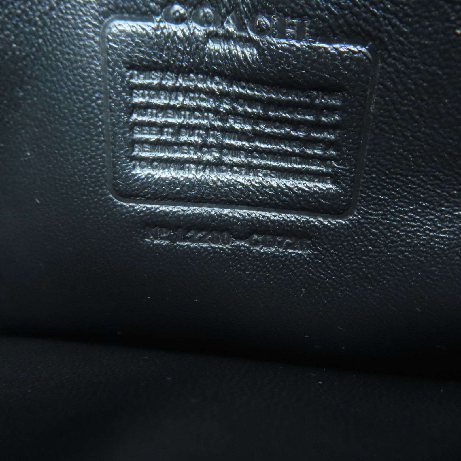 COACH 帆布/牛皮皮革Shoulder Bag銀扣肩背袋黑色