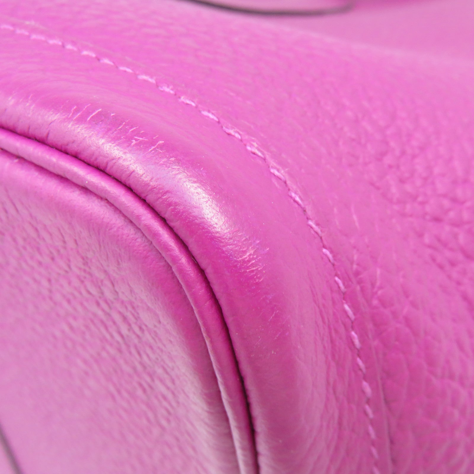 HERMES Country皮革GardenParty PM Hand Bag手挽袋Rose Purple紫色