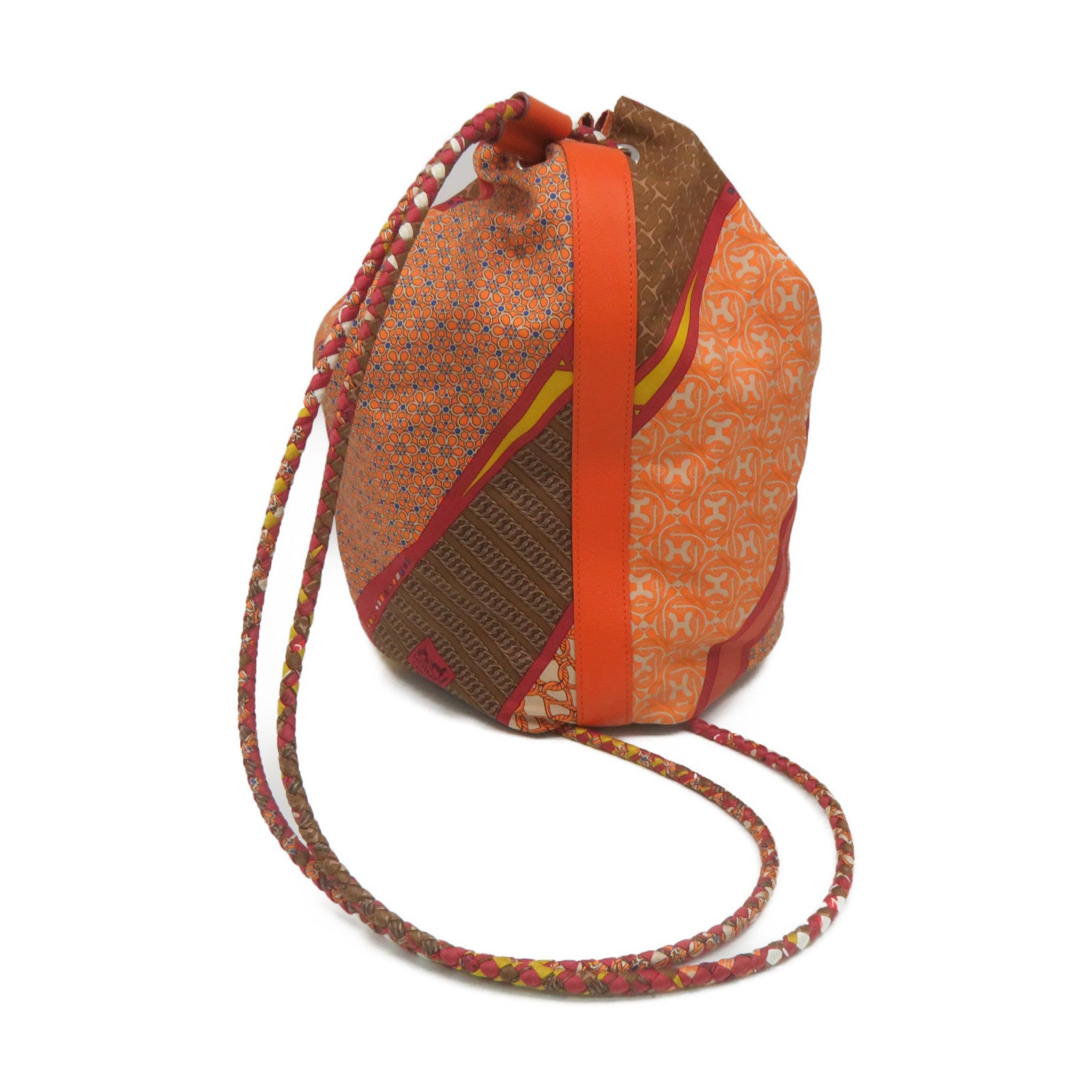 HERMES Silk Sowacool 22 Shoulder Bag Orange/Color