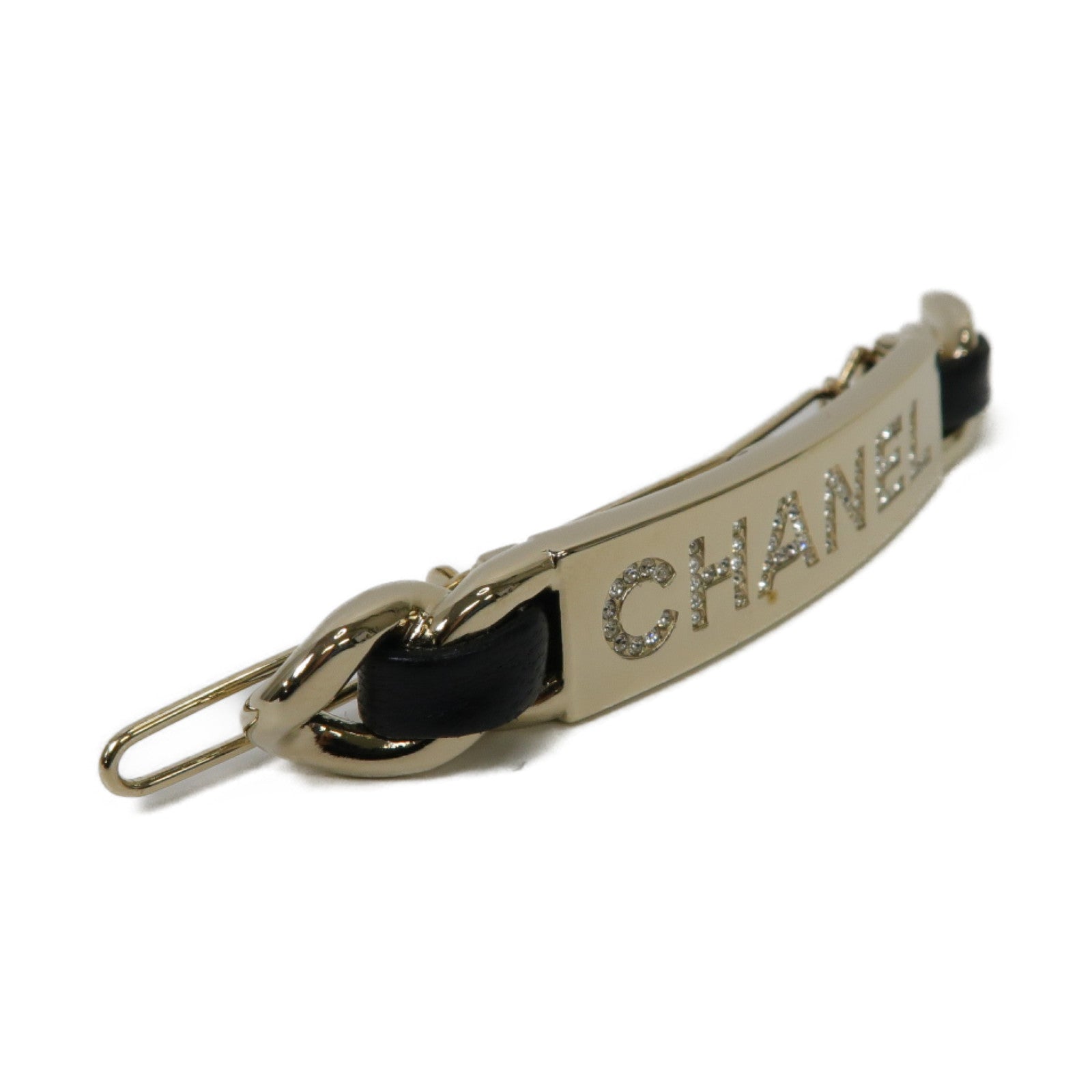 CHANEL 金屬Hair Clip髮夾金色/黒色