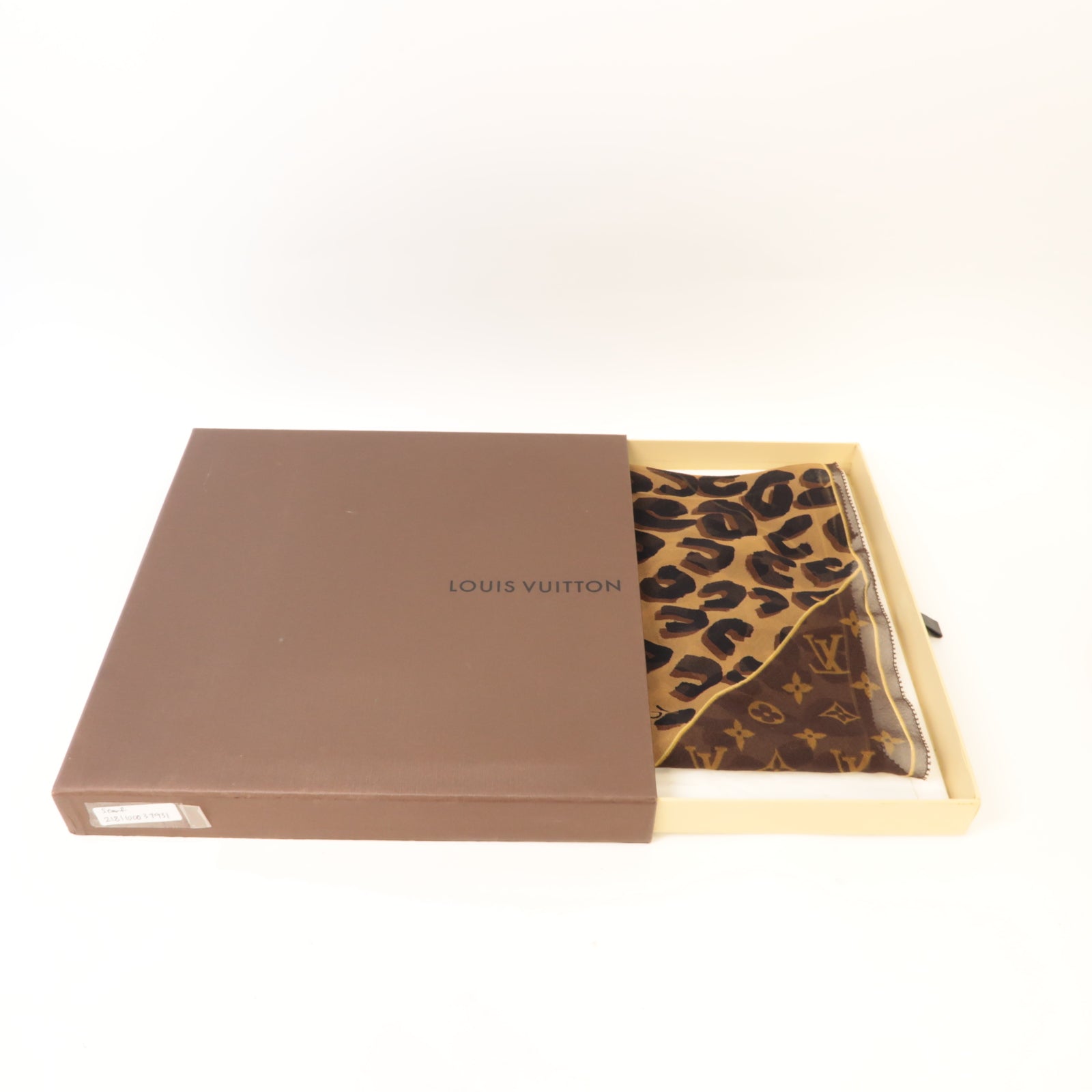 LOUIS VUITTON 薄紗Scarf圍巾啡色