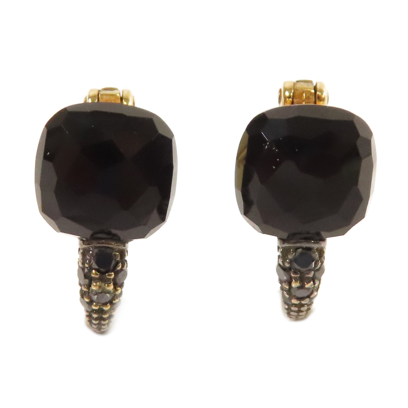 Pomellato 18K黃金/黑寶石Earrings耳環
