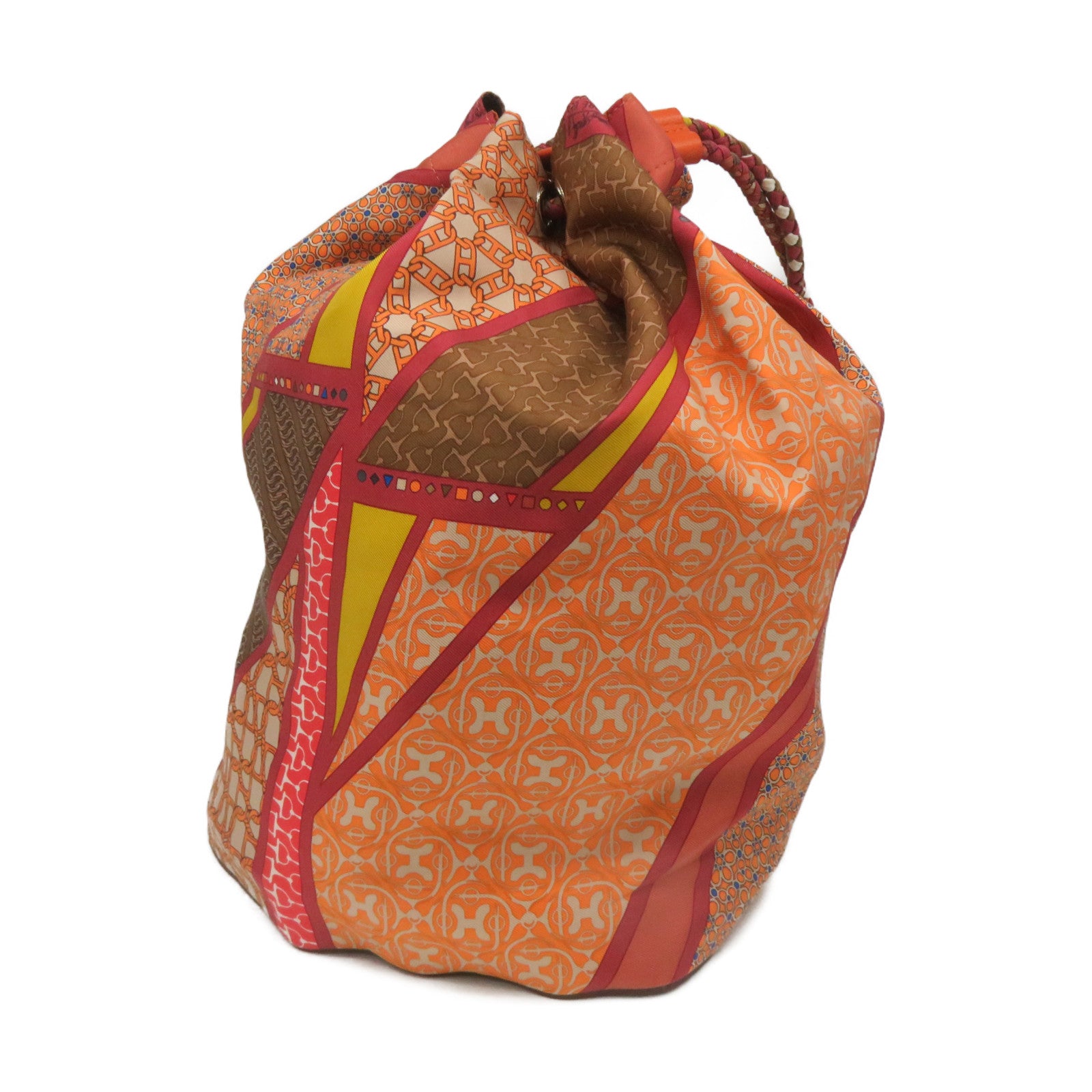 HERMES Silk Sowacool 22 Shoulder Bag Orange/Color