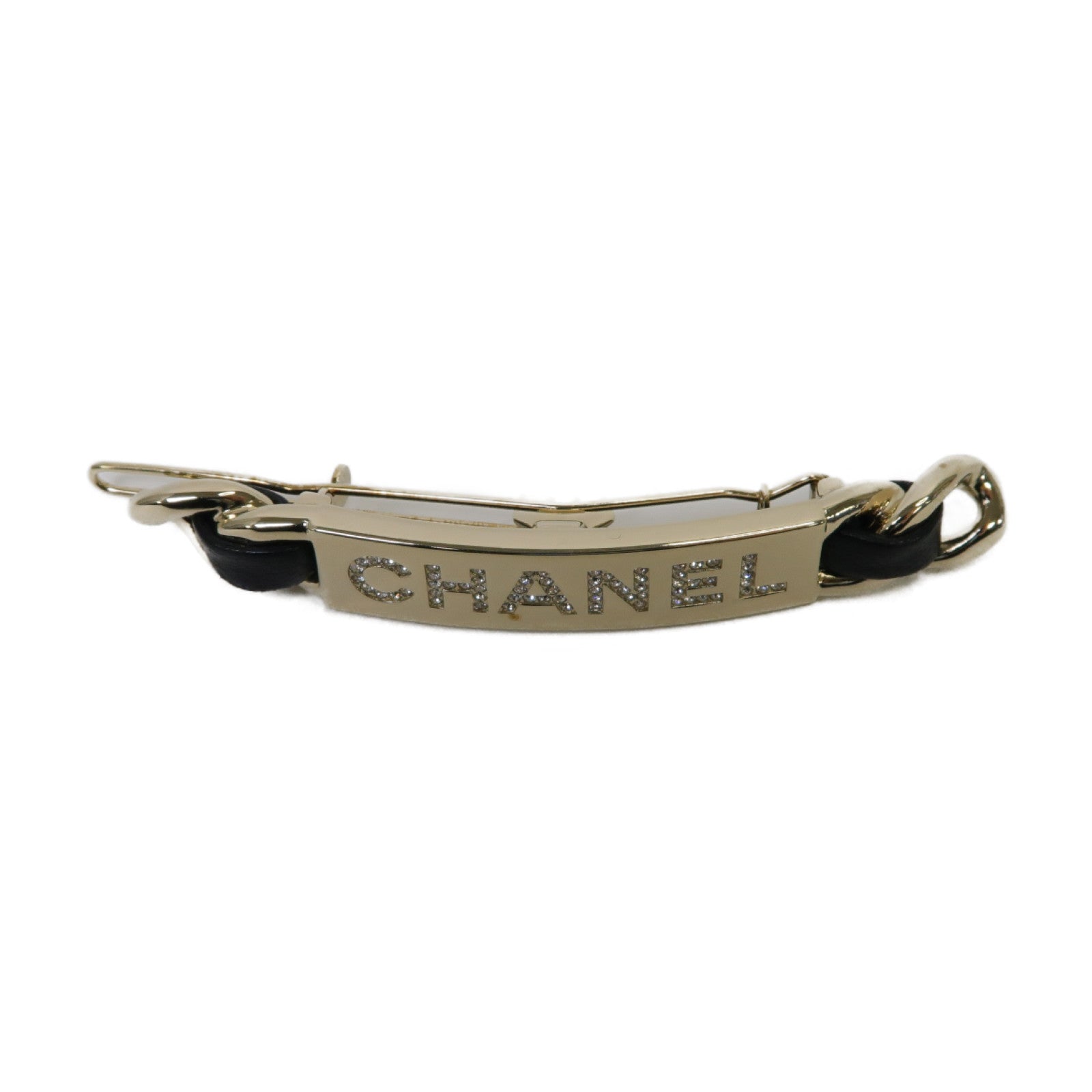 CHANEL 金屬Hair Clip髮夾金色/黒色