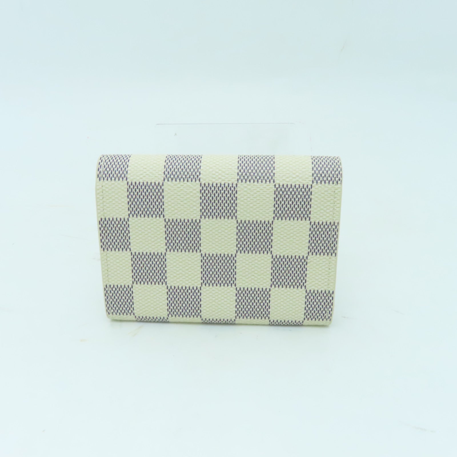 LOUIS VUITTON Damier Azur Rosalie Coin Purse金扣零錢包白色